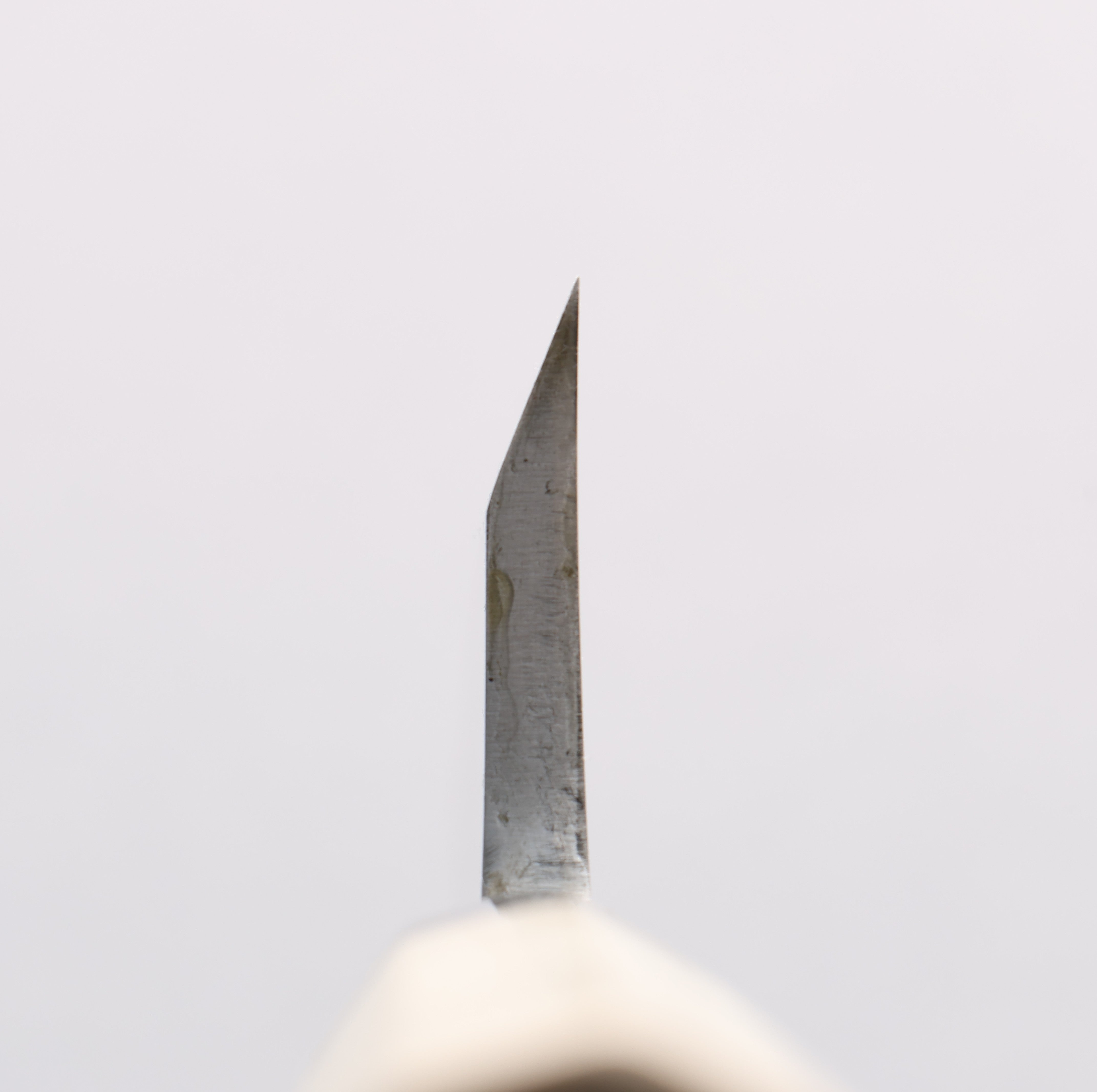 Minamoto Akitada White Steel No.2 Aideba 165mm Magnolia Handle Japanese Kitchen Knife - Buffalo Horn Ferrule for Precision Slicing & Chopping