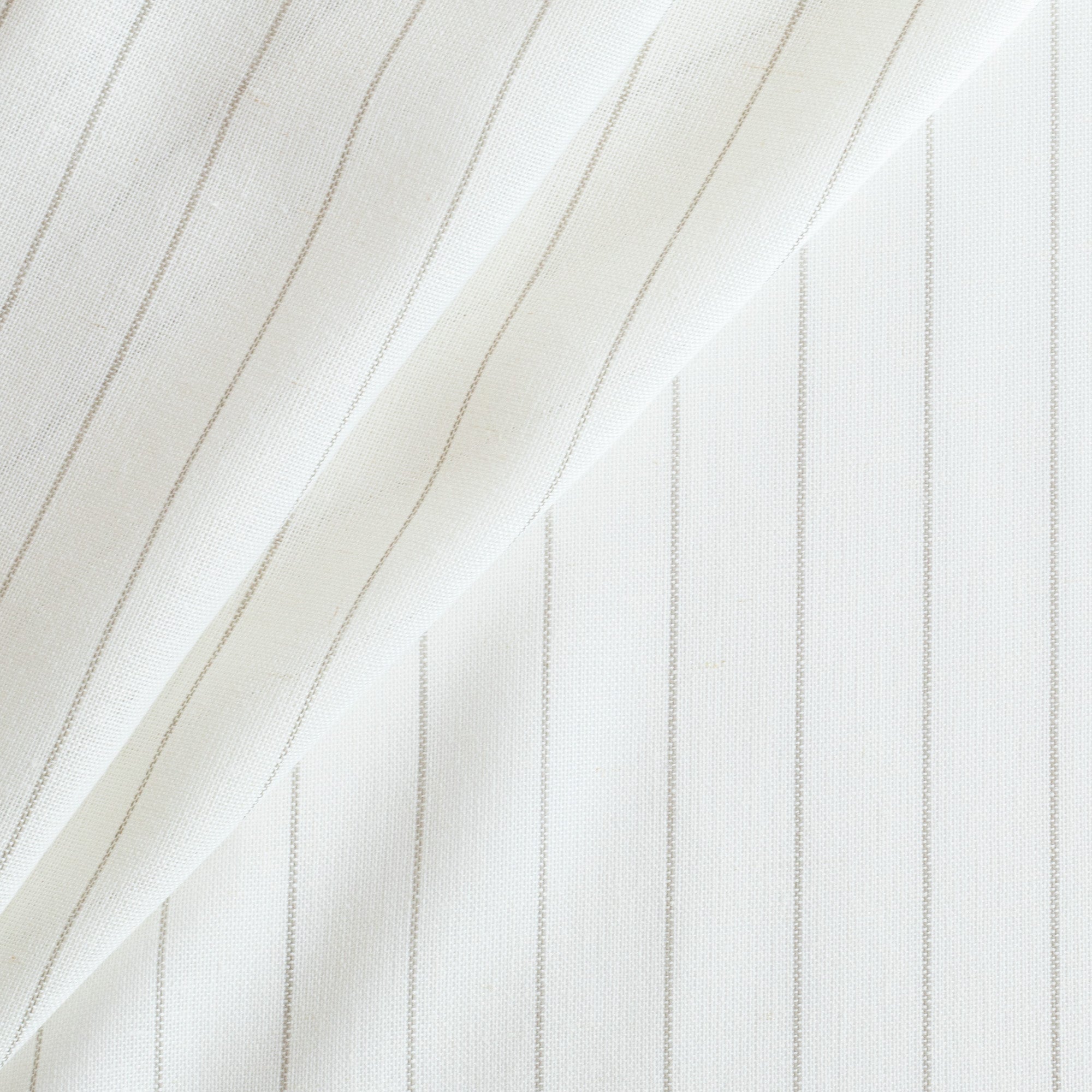 Montauk Pinstripe Sheer Fabric - Natural Cotton Blend for Curtains, Drapes & Home Decor - Lightweight & Breathable Window Treatment Material
