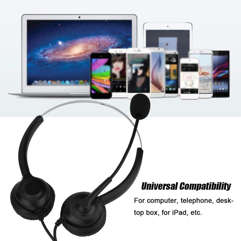 Socobeta USB Headset with Noise Cancelling Microphone - Professional Call Center Headphones for Clear Communication | Perfect for Office, Remote Work & Customer Service