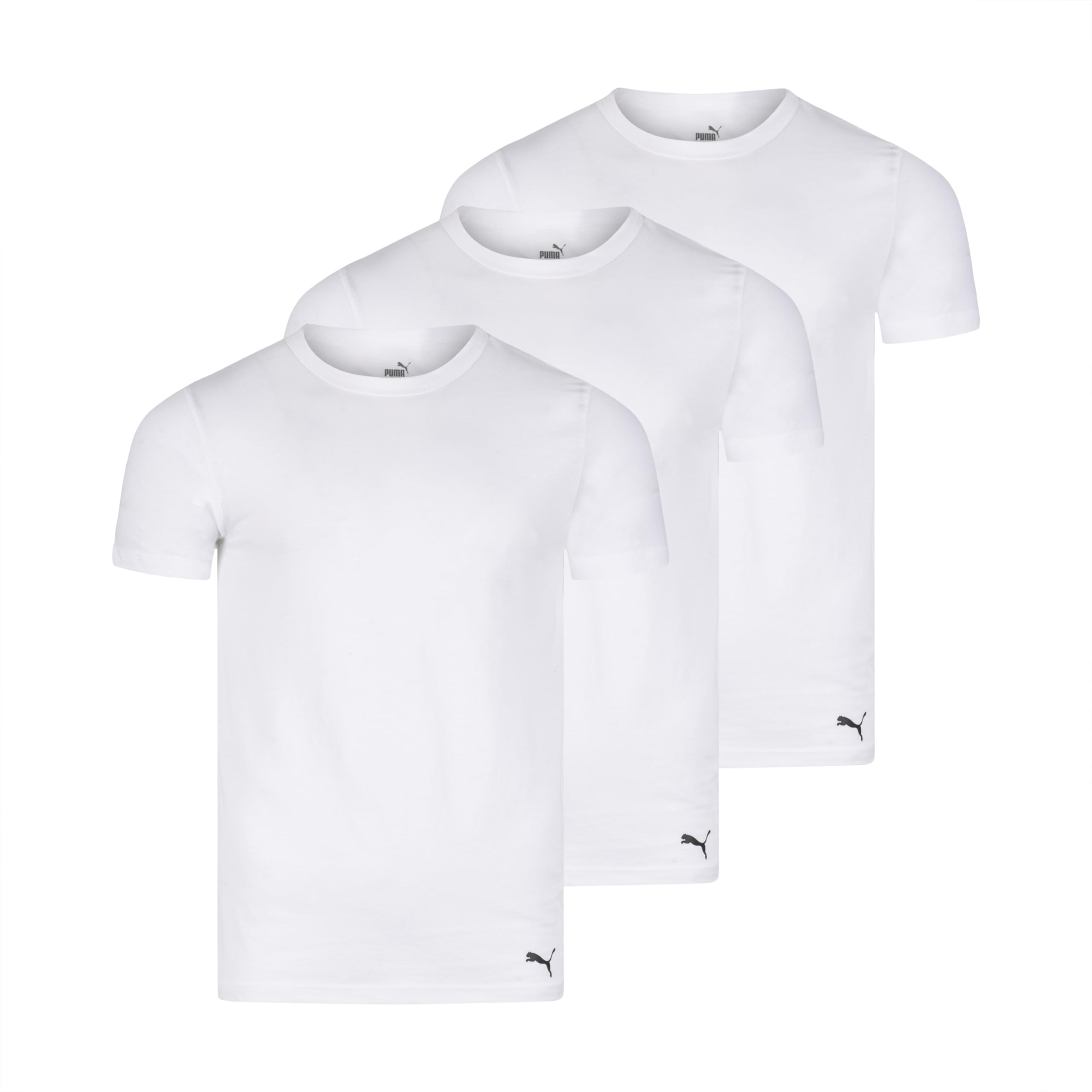 PUMA Men's 3 Pack Crew Neck T-Shirts - Soft Cotton Casual Tees for Everyday Wear | Gym, Workout & Street Style Outfits