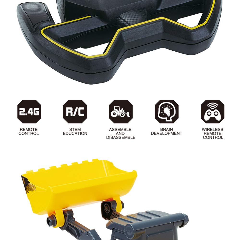 2-in-1 Take Apart Construction Toy Set - DIY Assembly Truck & Excavator with Power Drill Tools - STEM Learning Building Toys for Kids Ages 3+ - Perfect for Pretend Play, Birthday Gifts & Classroom Activities