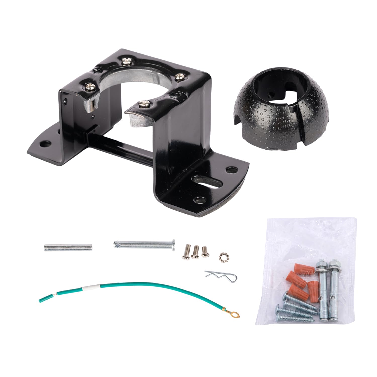 Black Ceiling Fan Mounting Bracket Kit - Heavy Duty Cathedral Canopy Adapter for Fan & Chandelier Installation | Perfect for Living Room, Bedroom & Outdoor Patio Lighting