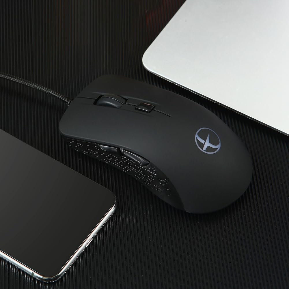 Lnfxkvva Heated Gaming Mouse - 2400 DPI Adjustable Wired Mouse with Heating Function for Cold Winter, Ergonomic Design for PC Gamers - Perfect for Office Work, Gaming Sessions & Winter Computer Use