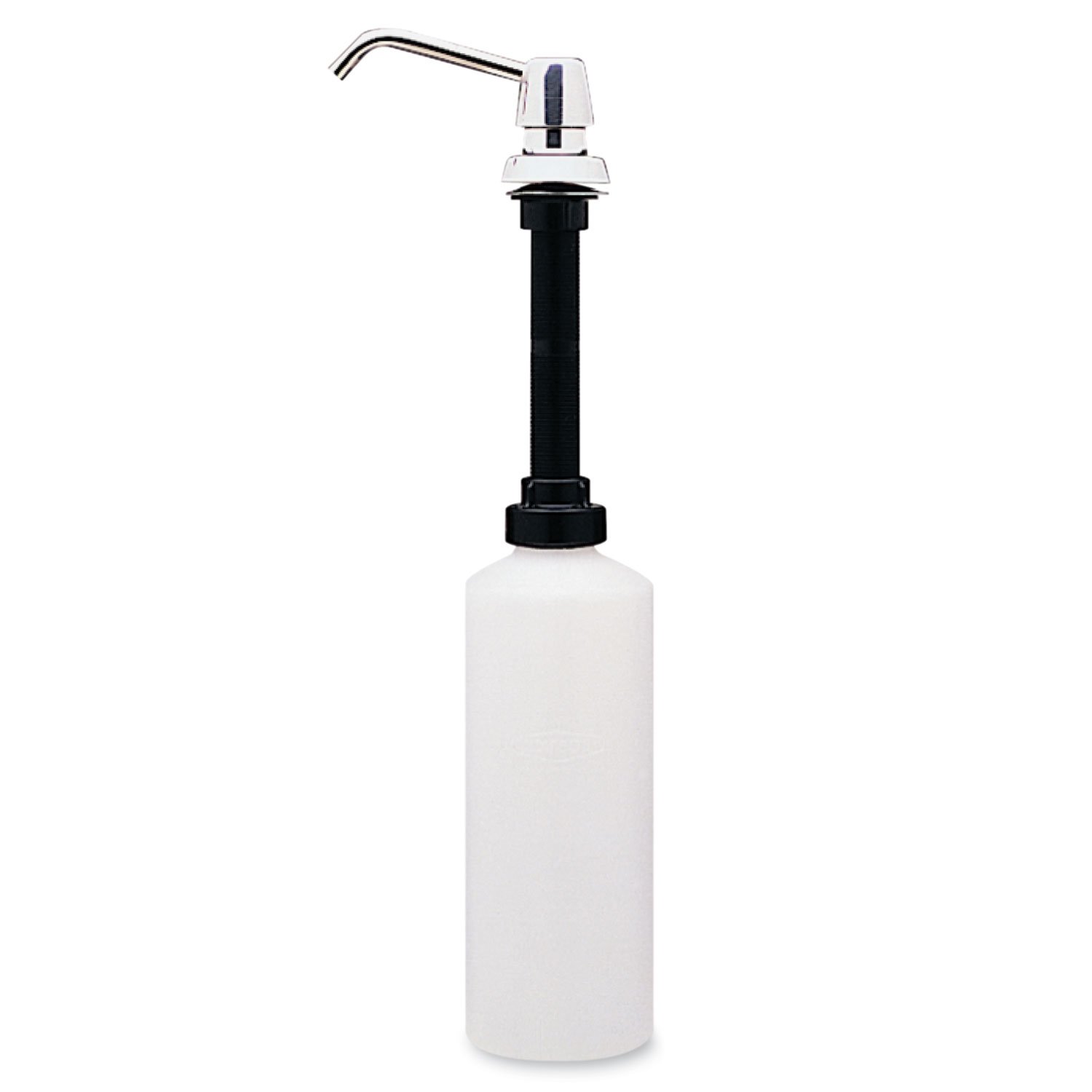 Bobrick 120208 Stainless Steel Wall-Mounted Soap Dispenser for Commercial Restrooms & Public Washrooms - ADA Compliant Lavatory Soap Dispenser for High-Traffic Areas