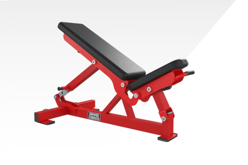 Hammer Strength Adjustable Weight Bench for Home Gym - Heavy Duty Workout Bench for Strength Training, Dumbbell Exercises & Full Body Workouts - Perfect for Home Fitness, Garage Gym & Personal Training