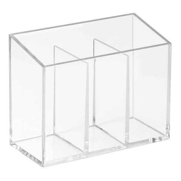 Clarity Divided Organizer - Clear Plastic Storage Box for Jewelry, Makeup, and Small Items | Perfect for Travel, Home, and Office Organization