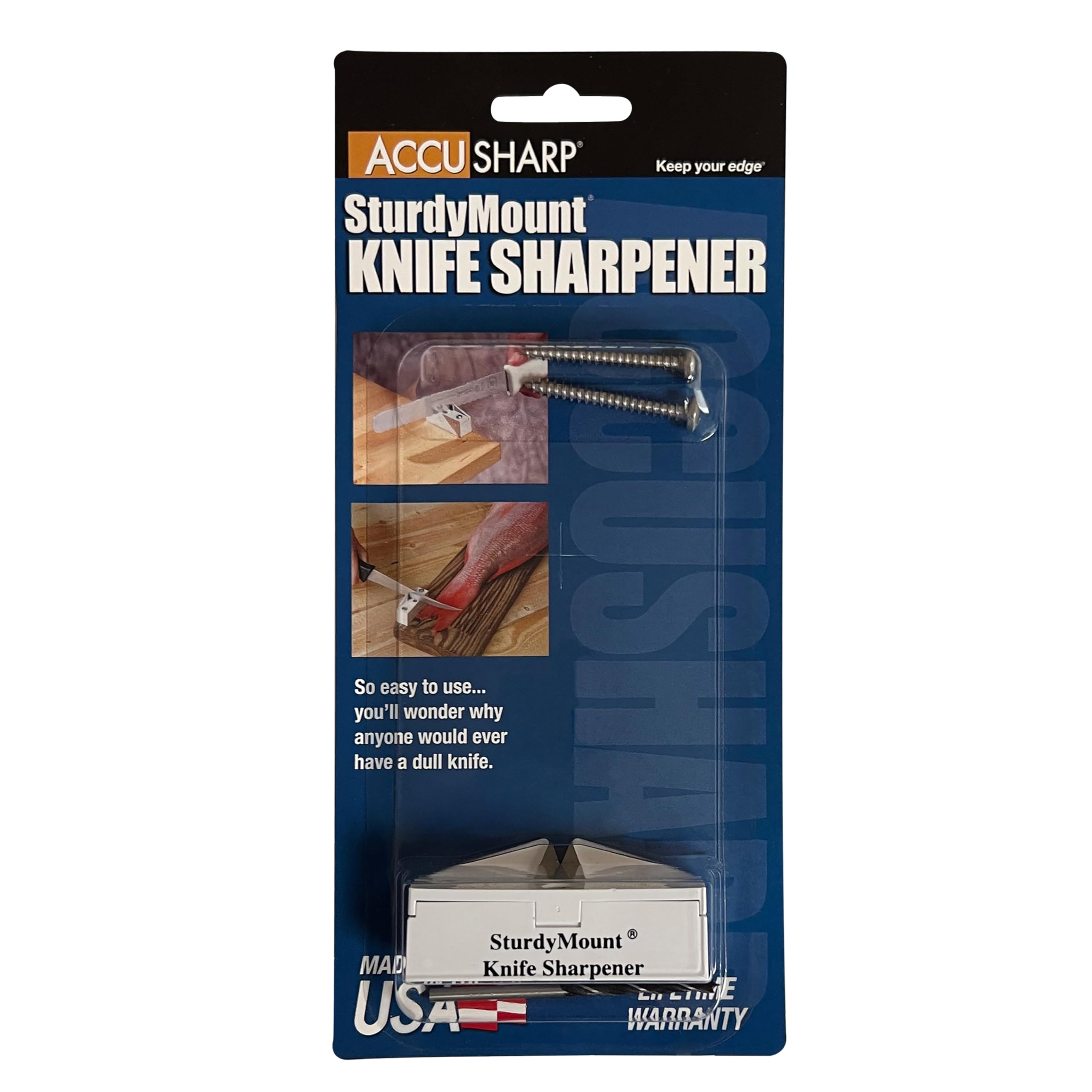Fortune Products 004 Professional Knife Sharpener - Diamond Coated Blade Sharpening Tool for Kitchen, Hunting & Outdoor Use