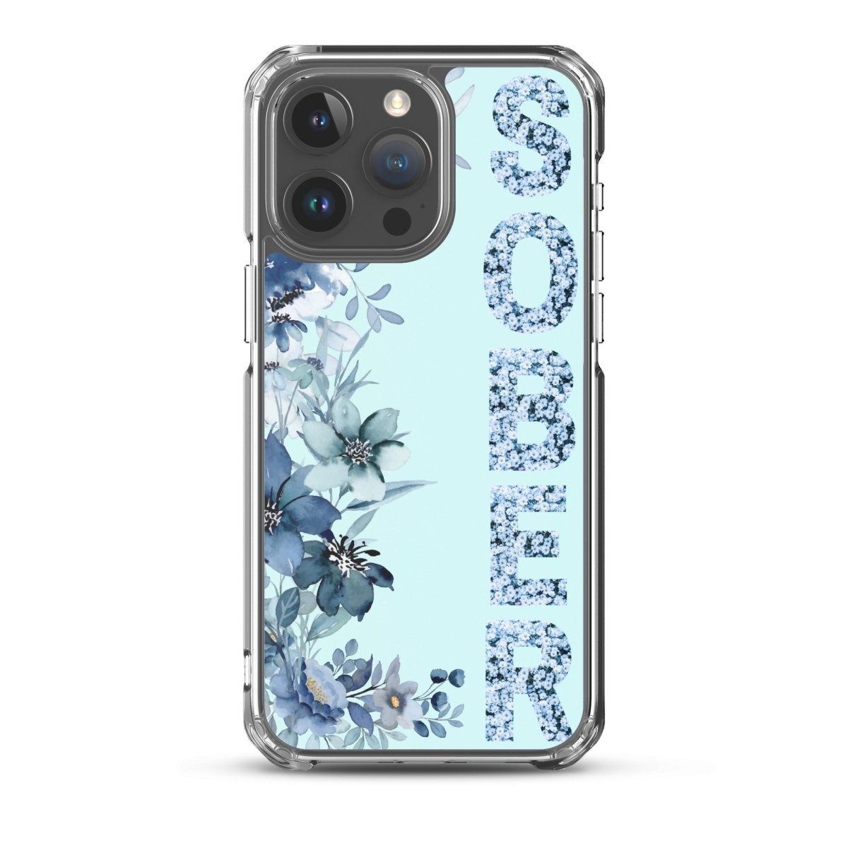 SOBER Blue Chinoiserie iPhone Case - MagSafe® Compatible Protective Cover for iPhone 13/14/15 Pro Max - Elegant Chinese Style Design for Everyday Use & Travel