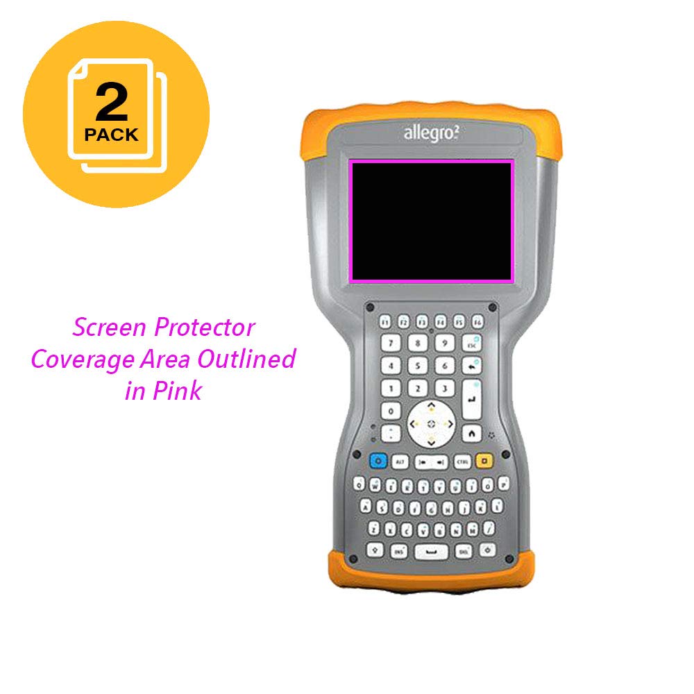 Juniper Systems Allegro 2 (25077) Anti-Glare Screen Protector - 2 Pack Scratch-Resistant Protective Film for Outdoor Handheld Devices - Perfect for Field Work, Construction, and Rugged Environments