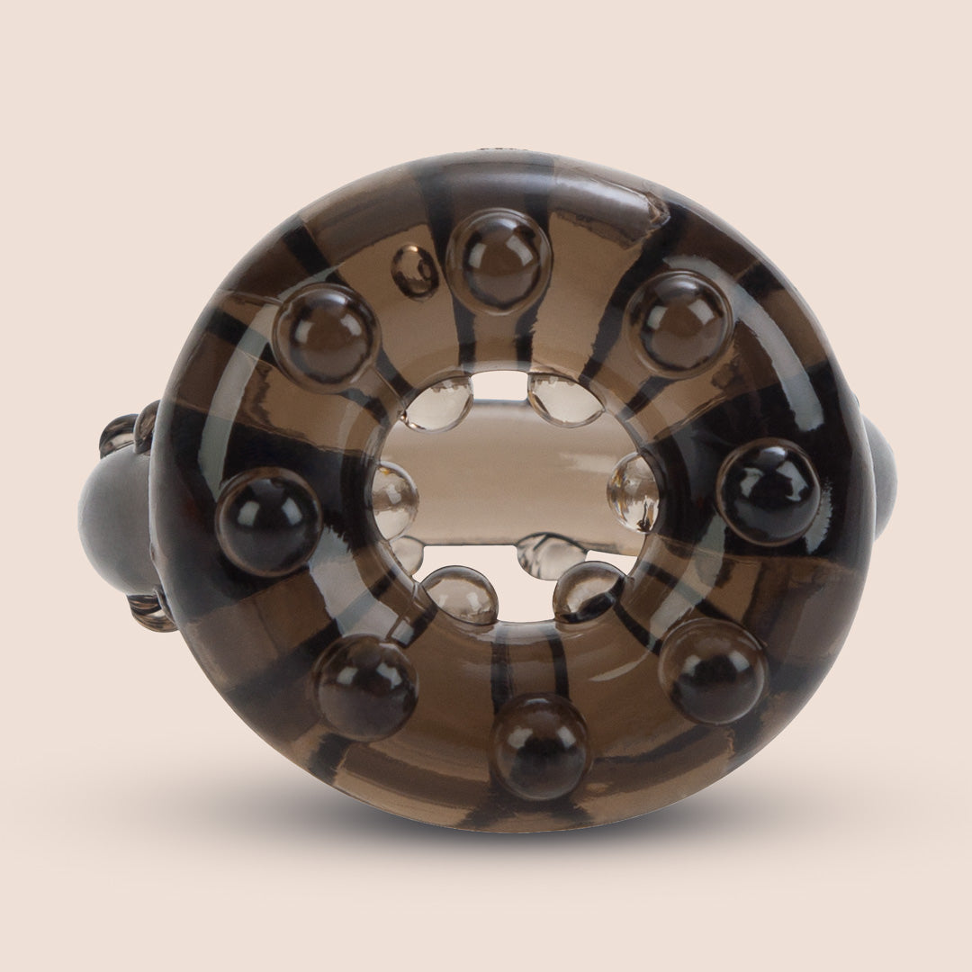CalExotics All Star Enhancer Ring - Textured Penis & Ball Stretcher for Enhanced Pleasure | Perfect for Couples Play & Solo Sensation