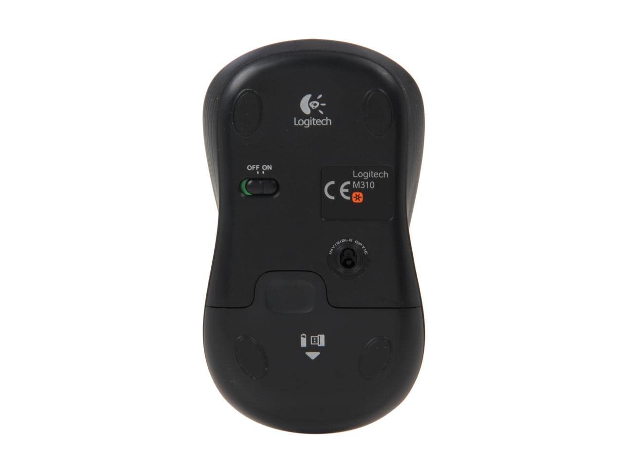 Logitech M310 Wireless Laser Mouse - 1000 DPI, Radio Frequency USB, Flame Red - Perfect for Office, Gaming & Home Computer Use