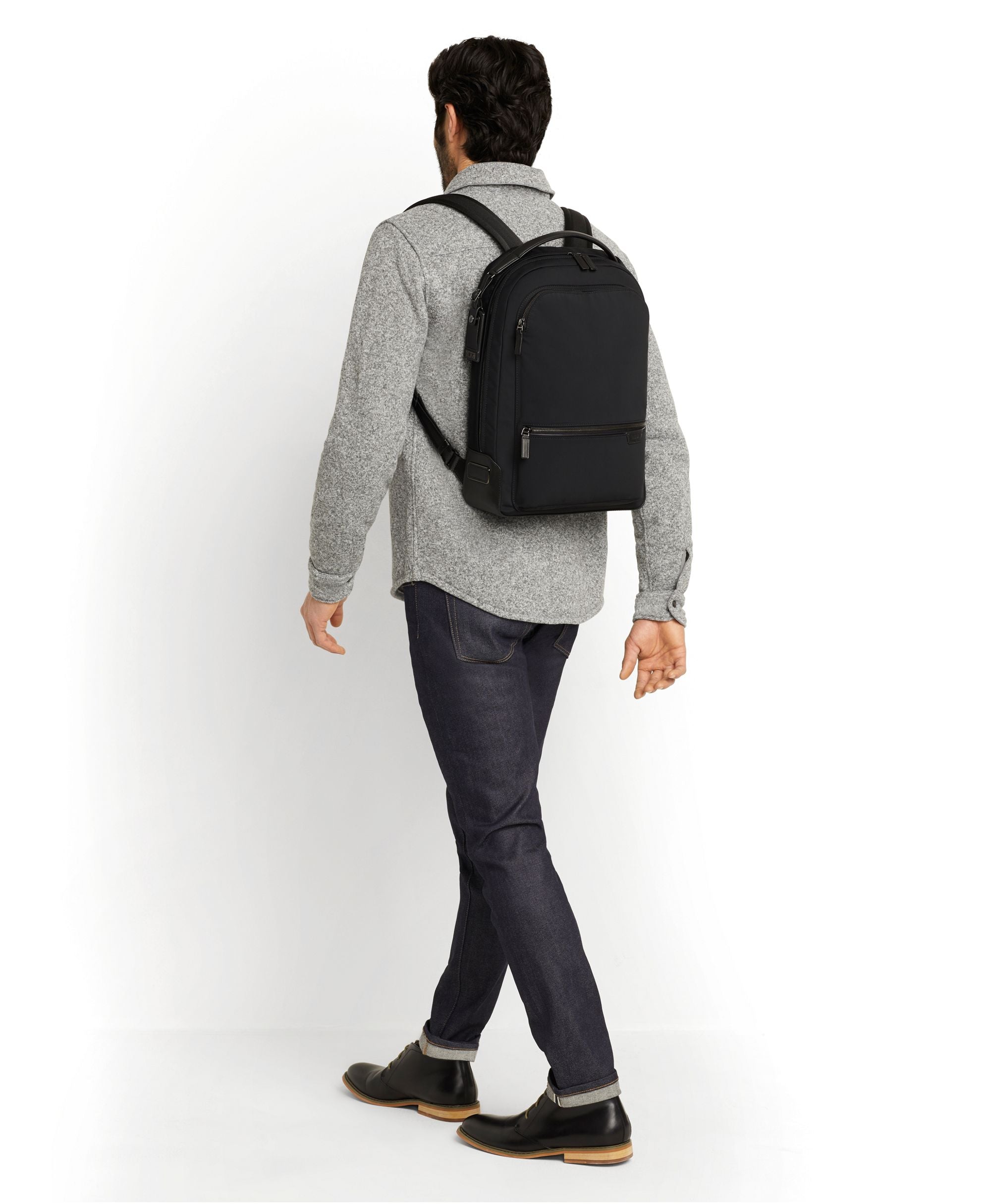 Tumi Harrison Bradner Leather Backpack - Premium Business & Travel Laptop Backpack for Men & Women - Perfect for Office, Commute & Airplane Carry-On
