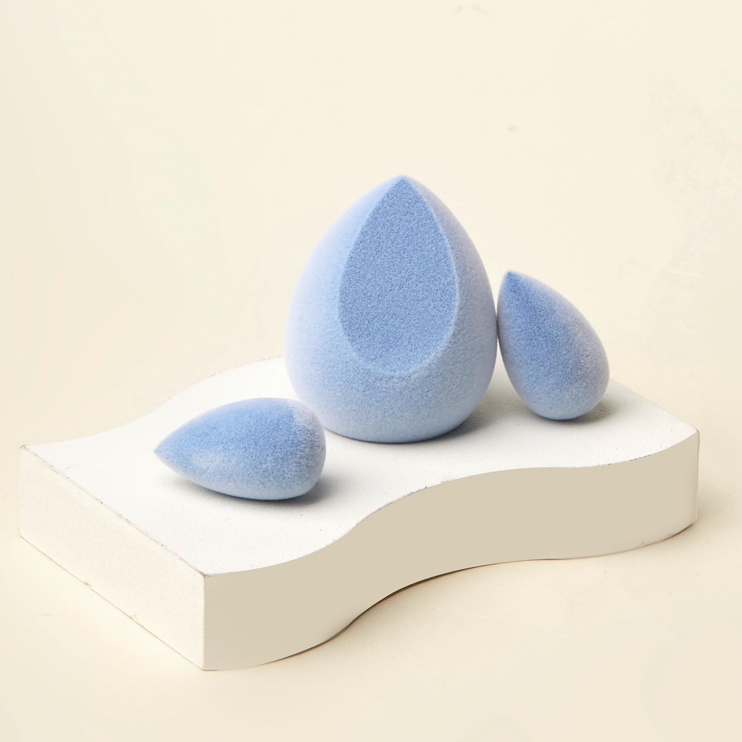 JUNO & Co. Latex-Free Microfiber Makeup Sponge - Dual Layer Blender for Foundation, Powder & Cream - Velvet Love Bundle | Perfect for Flawless Airbrush Finish & Everyday Makeup Application