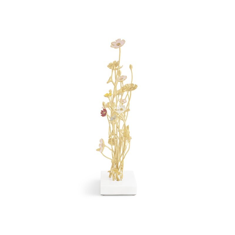 Wildflowers Tabletop Sculpture - Handcrafted Home Decor for Living Room, Bedroom & Office - Perfect for Gifts, Wedding Centerpieces & Boho Style Decor