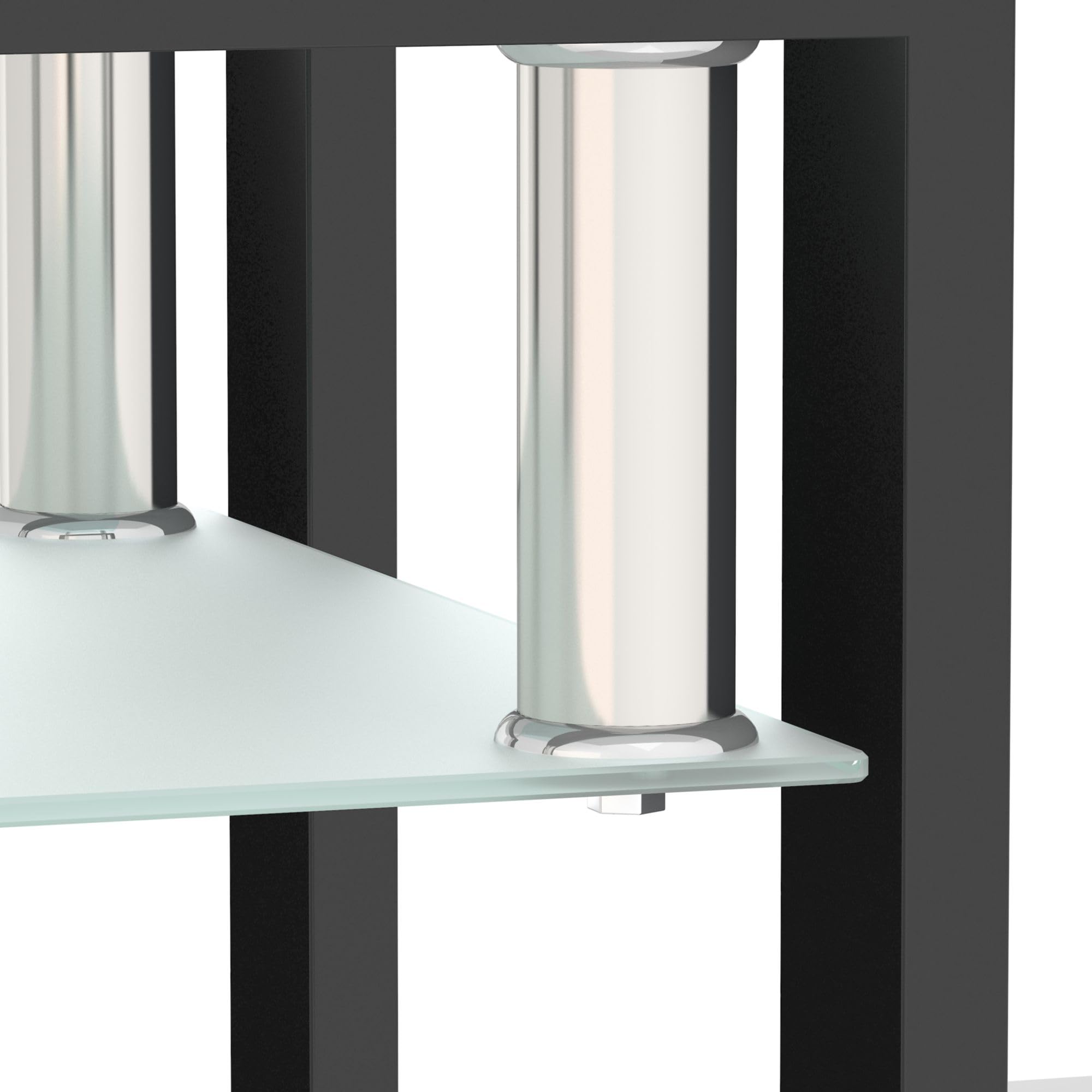 IANIYA 3-Piece Modern Tempered Glass Coffee Table Set - Sleek Design Living Room Furniture with High Capacity - Perfect for Small Spaces, Apartments & Contemporary Home Decor (Transparent)