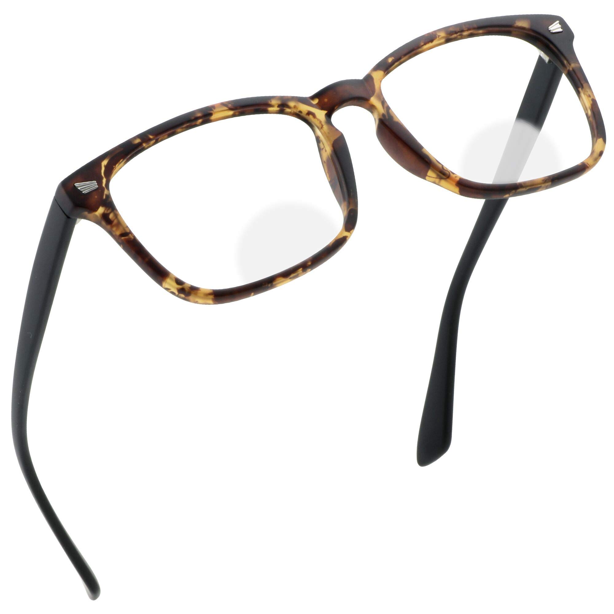 YEIN Bifocal Reading Glasses with Clear Lenses & Blue Light Blocking - Spring Hinge Design (+0.75 to +3.00 Magnification) for Computer Work, Reading & Close-Up Tasks