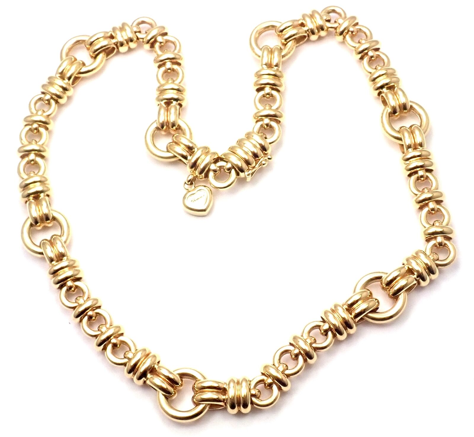 Authentic Chopard Les Chaines 18k Yellow Gold Link Necklace - Luxury Women's Jewelry for Special Occasions & Gifts