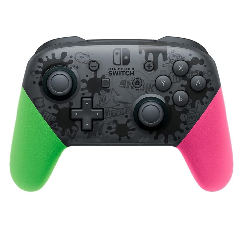 Splatoon 2 Edition Nintendo Switch Pro Controller - Wireless Gamepad for Nintendo Switch - Compatible with All Switch Games - Perfect for Multiplayer Gaming & Competitive Play