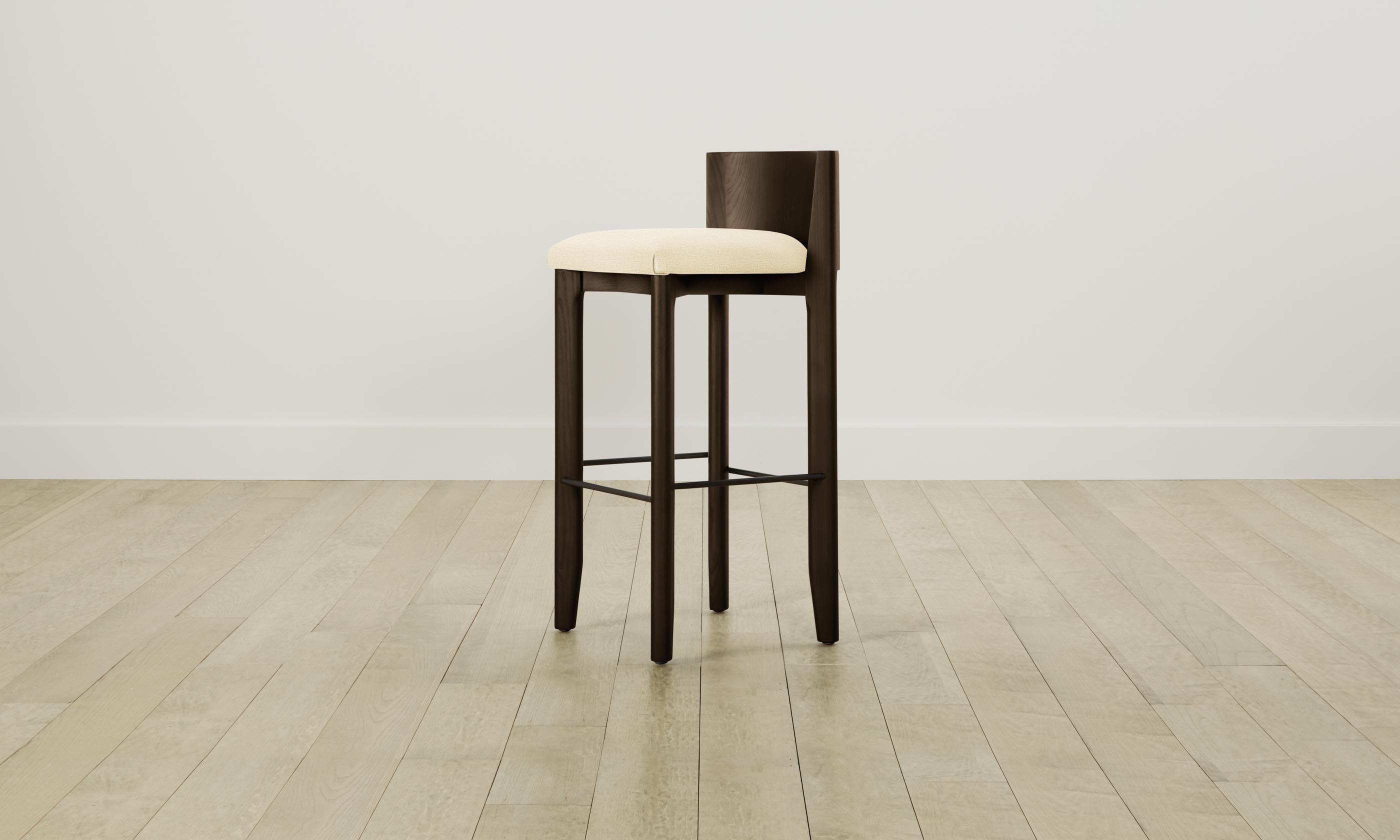 Premium Delancey Bar & Counter Stool - Performance Woven Chenille Upholstery in Desert Beige - Perfect for Kitchen Islands, Breakfast Bars & Modern Home Decor