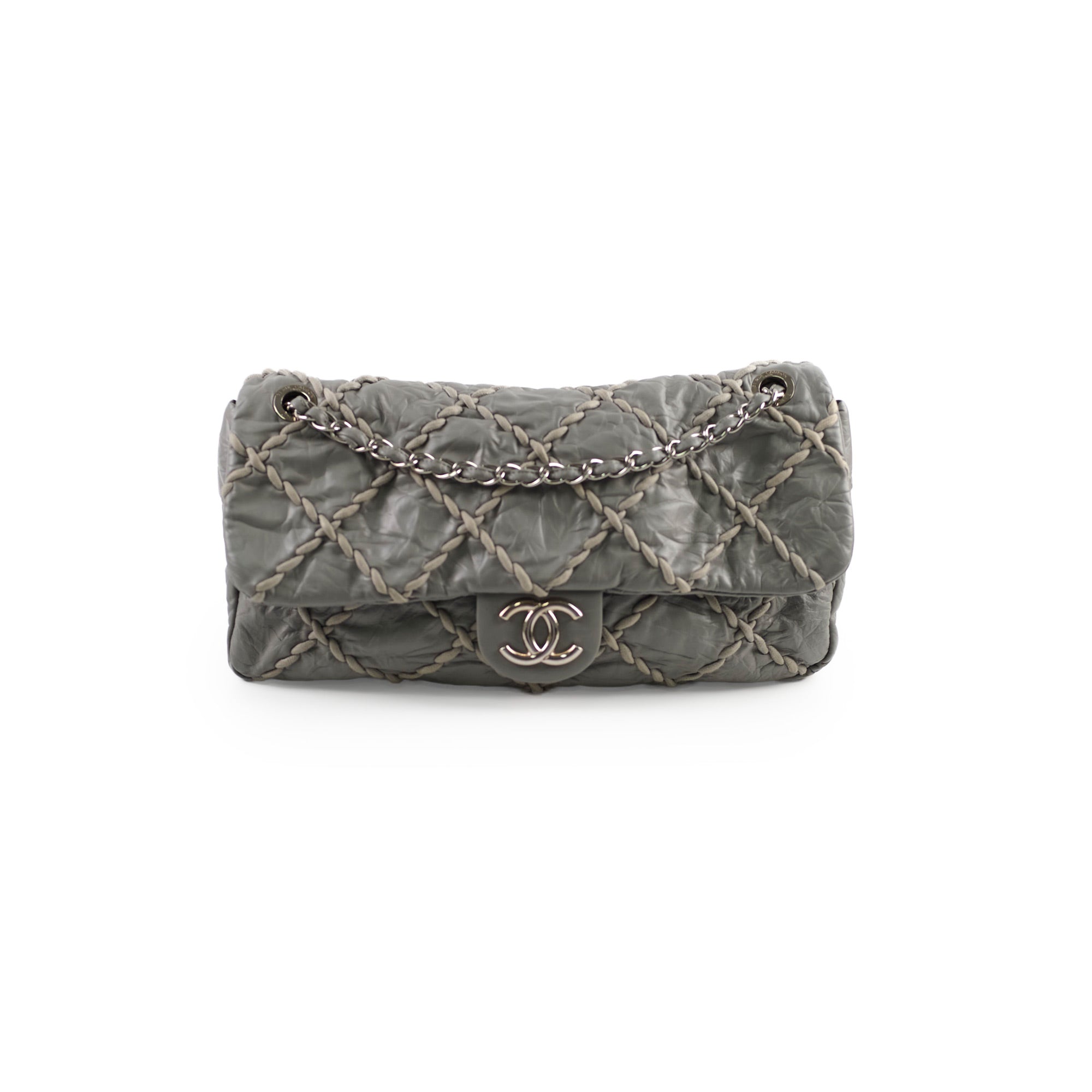 Chanel Quilted Flap Bag Grey - Luxury Designer Handbag for Women, Perfect for Parties, Dating & Everyday Use