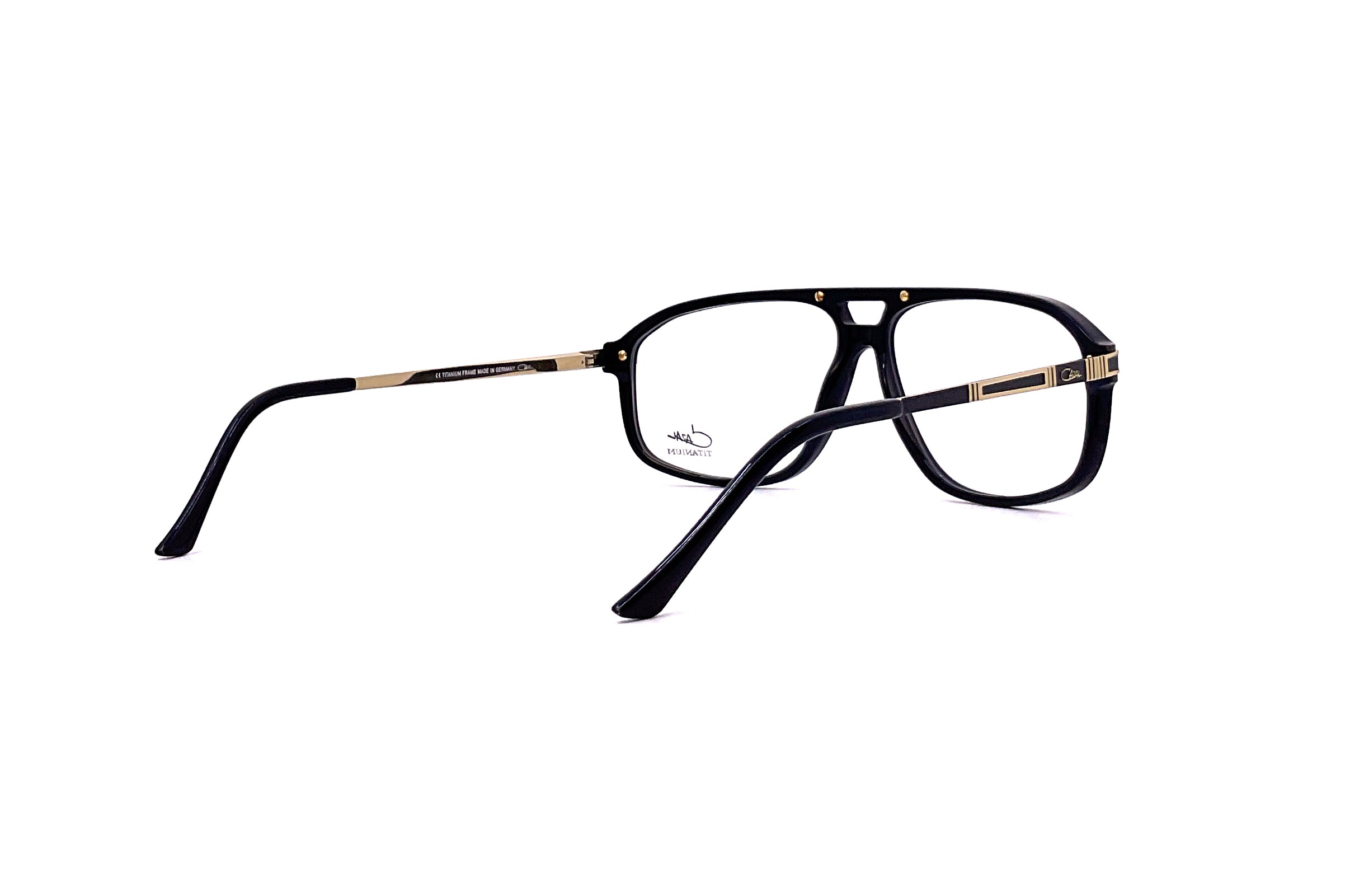 Cazal 6024 Black/Gold Aviator Sunglasses – Polarized UV Protection for Men & Women – Perfect for Driving, Travel & Outdoor Activities