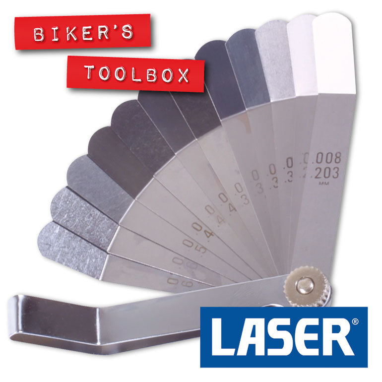 12 Blade Offset Feeler Gauge Set - Precision Measuring Tool for Automotive, Motorcycle & Engine Maintenance - Perfect for Valve Clearance, Spark Plug Gap & Mechanical Adjustments