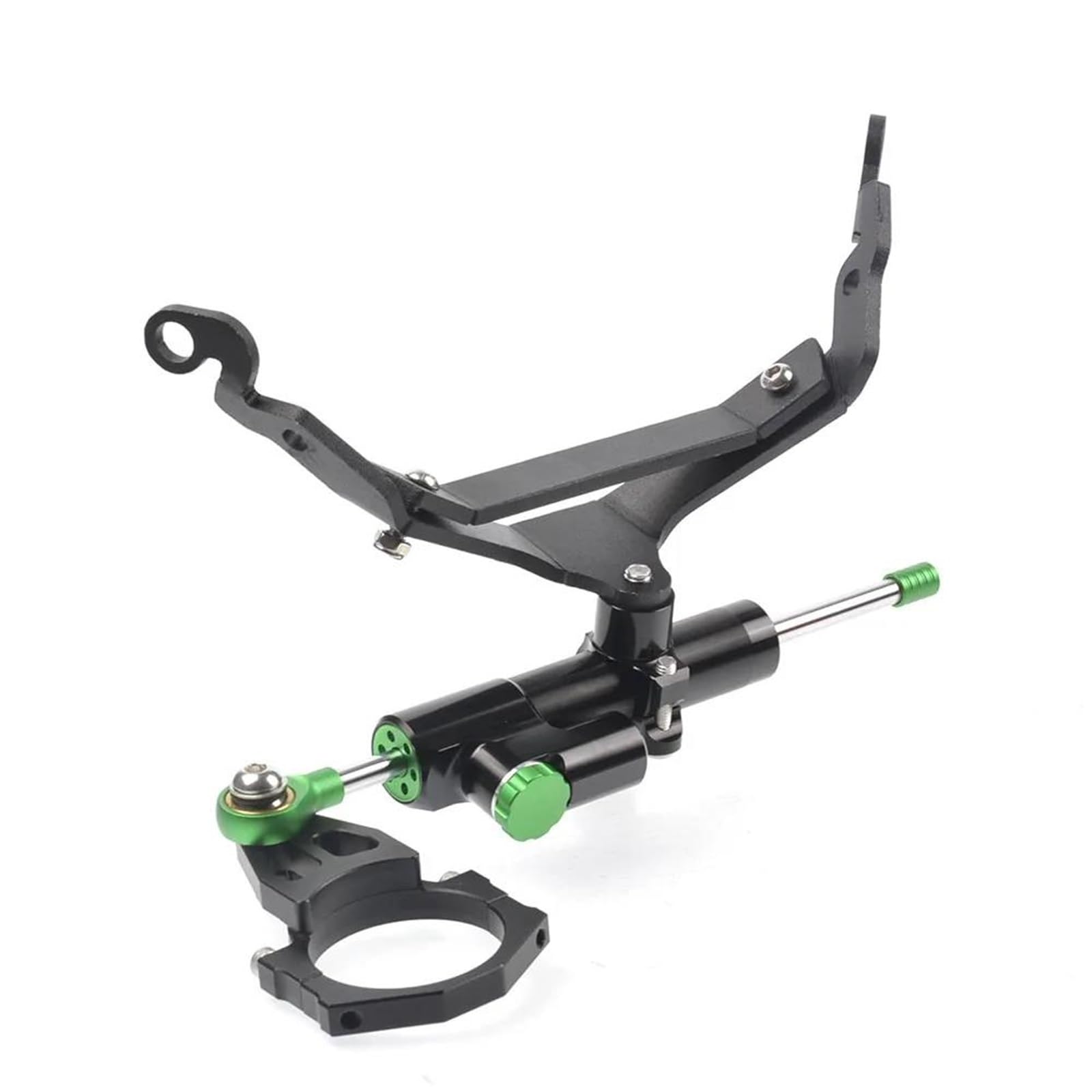 Kawasaki Z900RS Z900 RS Motorcycle Steering Damper Bracket Stabilizer Kit - Titanium Black (Fits 2018-2022 Models) | Enhances Safety & Control for Sport Bikes | Perfect for Highway Cruising & Aggressive Cornering