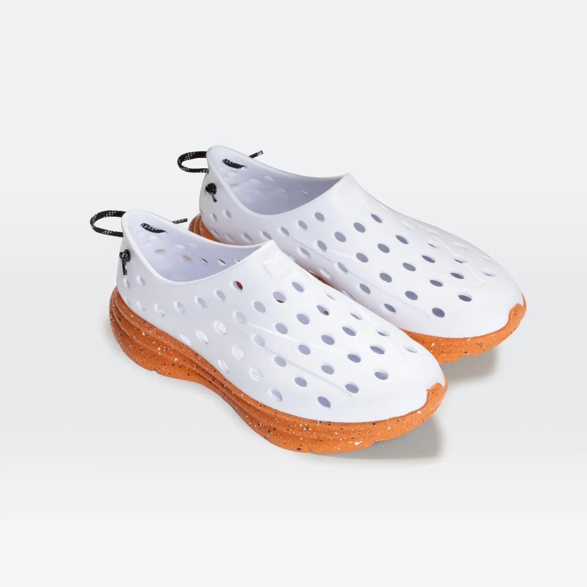 KANE Active Recovery Shoes for Men & Women - White & Caramel Speckle | Comfortable Post-Workout Footwear for Running, Gym & Everyday Wear