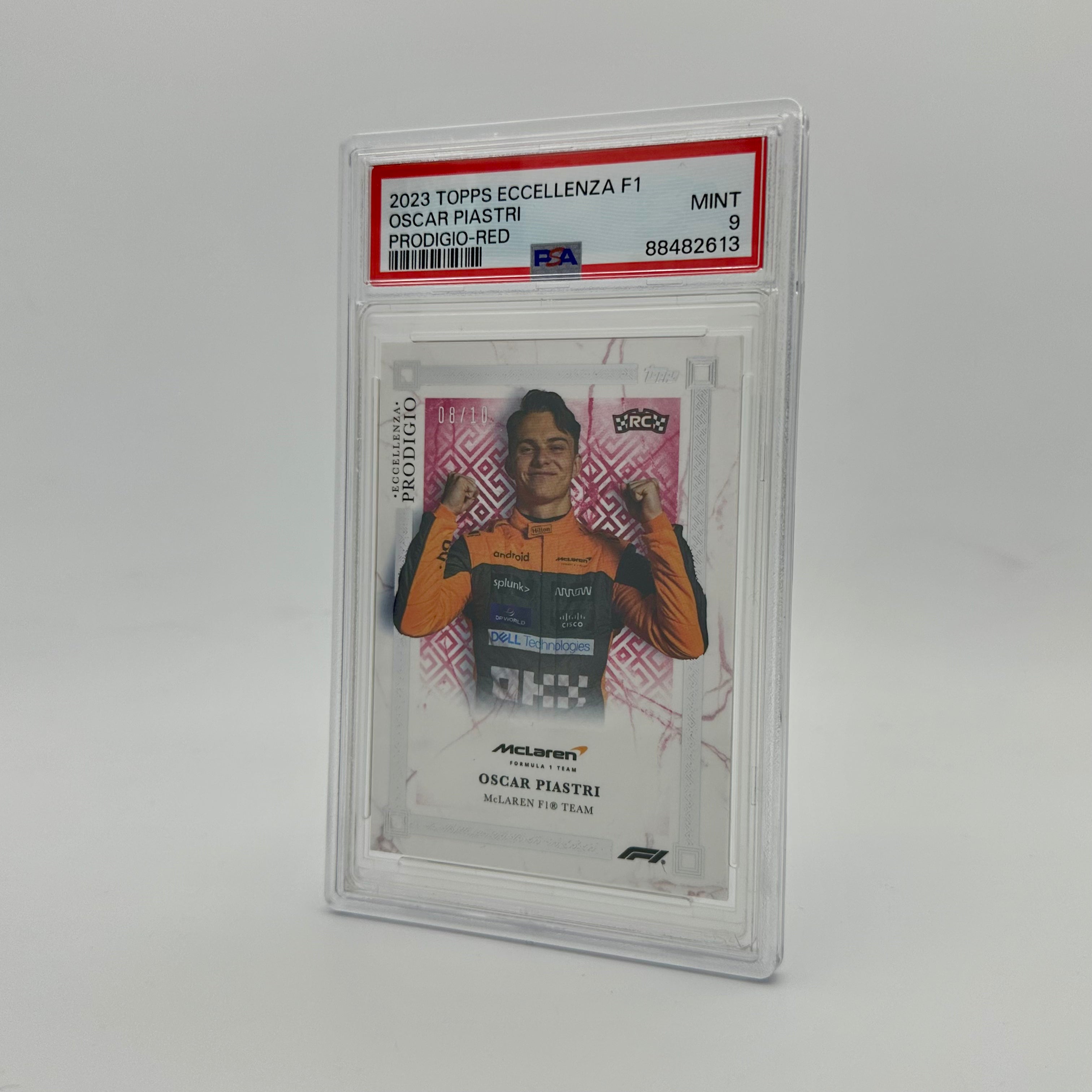 2023 Oscar Piastri Eccellenza Prodigio Red Rookie Card PSA 9 - Collectible Trading Card for Sports Memorabilia & F1 Racing Fans - Perfect for Display, Investment, and Trading Card Collections