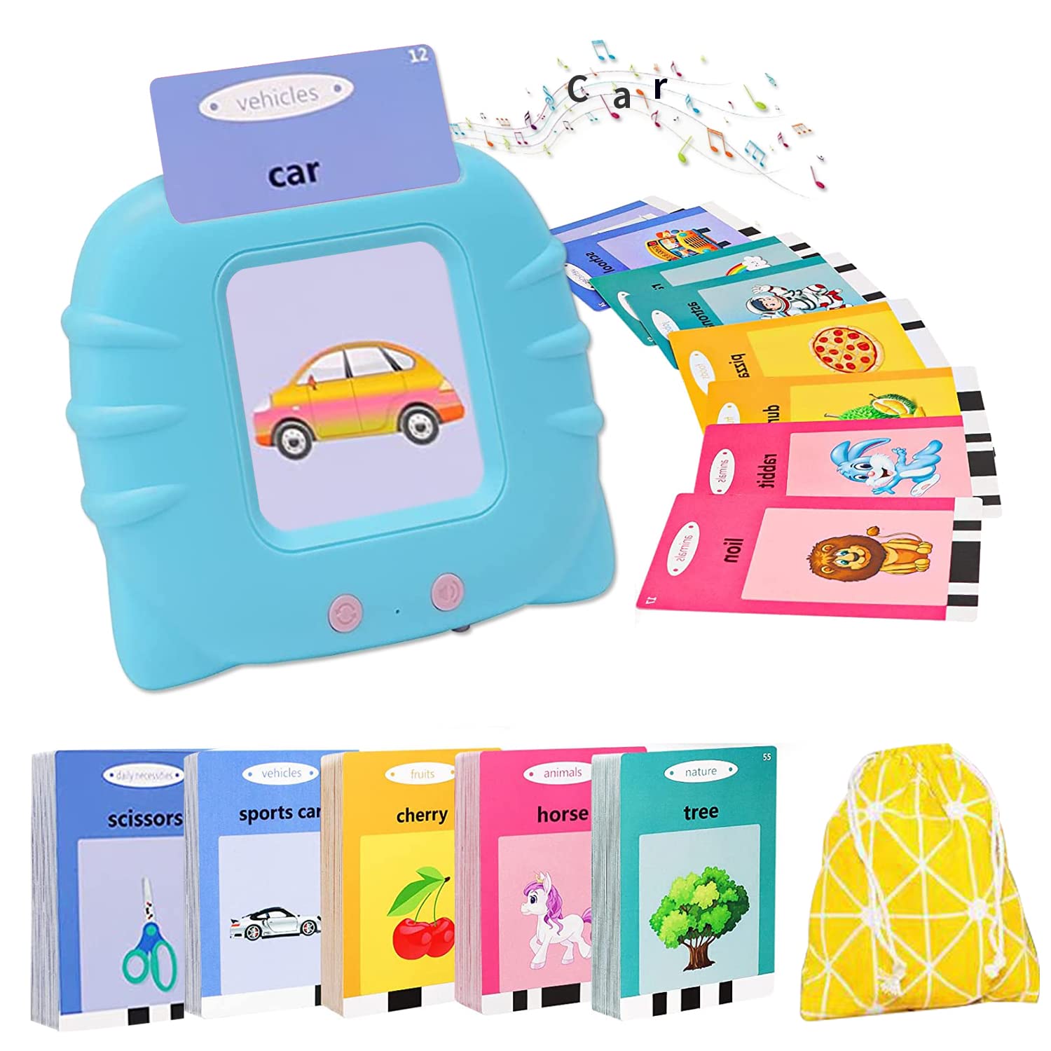 Talking Flash Cards for Kids 3-7 Years - 224 Sight Words Learning Toys for Toddlers | Preschool Speech Therapy & Reading Practice