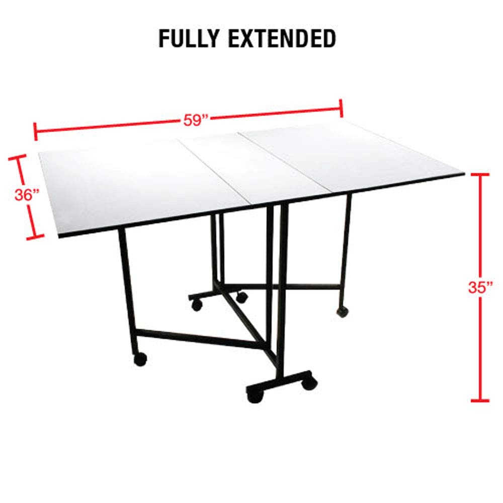 Sullivans Home Hobby Table (012570) - Crafting, Sewing & DIY Workspace for Home Decor Projects - Perfect for Scrapbooking, Painting & Creative Activities