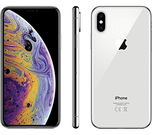 Refurbished Apple iPhone Xs Max 64GB Silver - Unlocked for T-Mobile & GSM Carriers | Perfect for Streaming, Gaming & Business Use