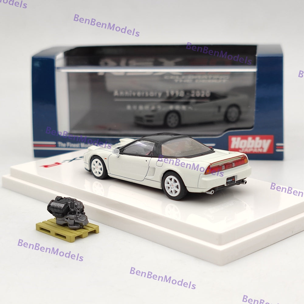 1/64 Scale Hobby Japan NSX (NA1) Type R Diecast Model Car with Engine Display - HJ642006RAW 1992 Honda NSX Collector's Item for Display & Racing Simulation