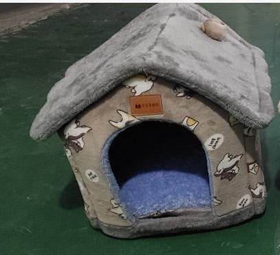 Foldable Pet Bed House - Portable & Washable Dog Cat Bed for Small Medium Pets - Perfect for Travel, Camping & Home Use