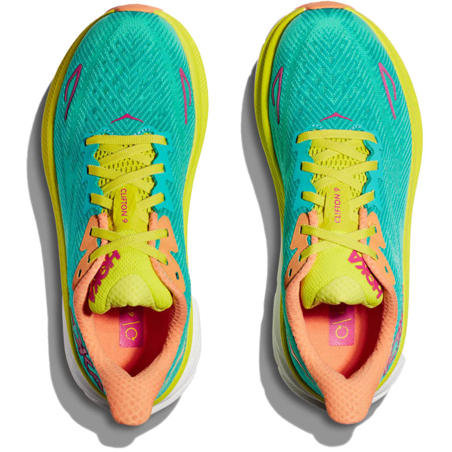 HOKA Women's Clifton 9 Running Shoes - Lightweight Cushioned Sneakers for Road Running, Jogging & Gym Workouts