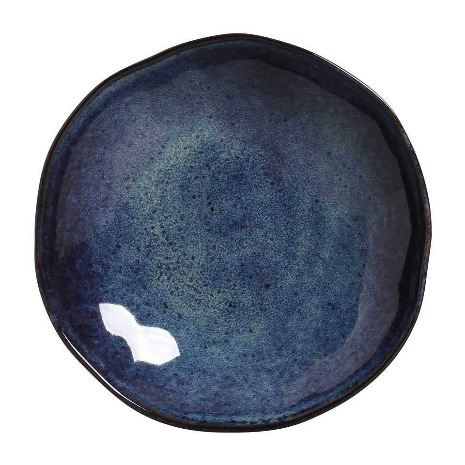 Organic Denim Cereal Bowl Set of 6 - Eco-Friendly Stoneware Breakfast Bowls for Cereal, Soup, Salad - Perfect for Home, Kitchen, Restaurant Use