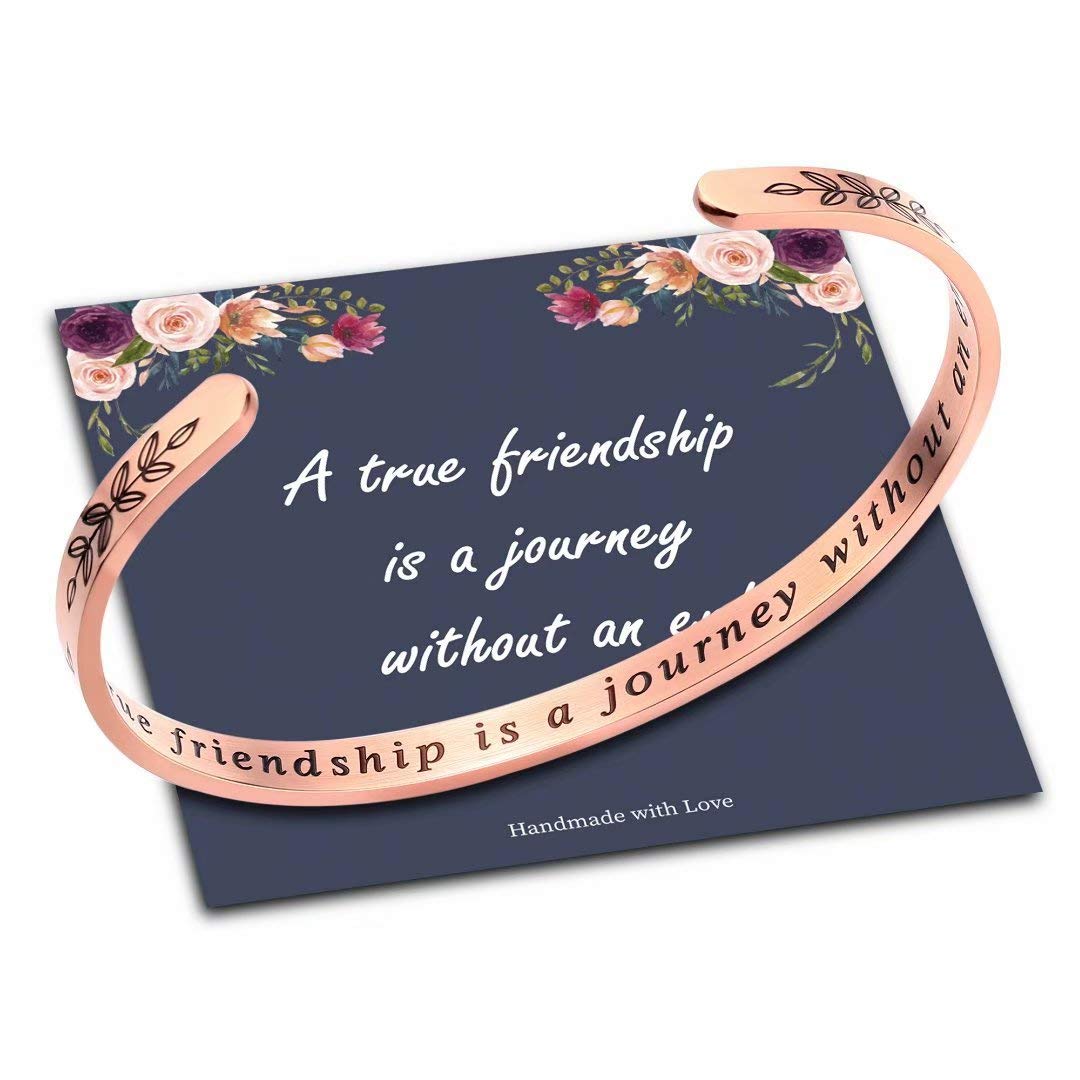 MOOHAM Inspirational Quote Bracelets for Women & Girls - Funny Mantra Jewelry Gifts for Best Friend, Mom, Daughter, Sister (Birthday, Mother's Day Present) - Perfect for Daily Wear, Office & Special Occasions