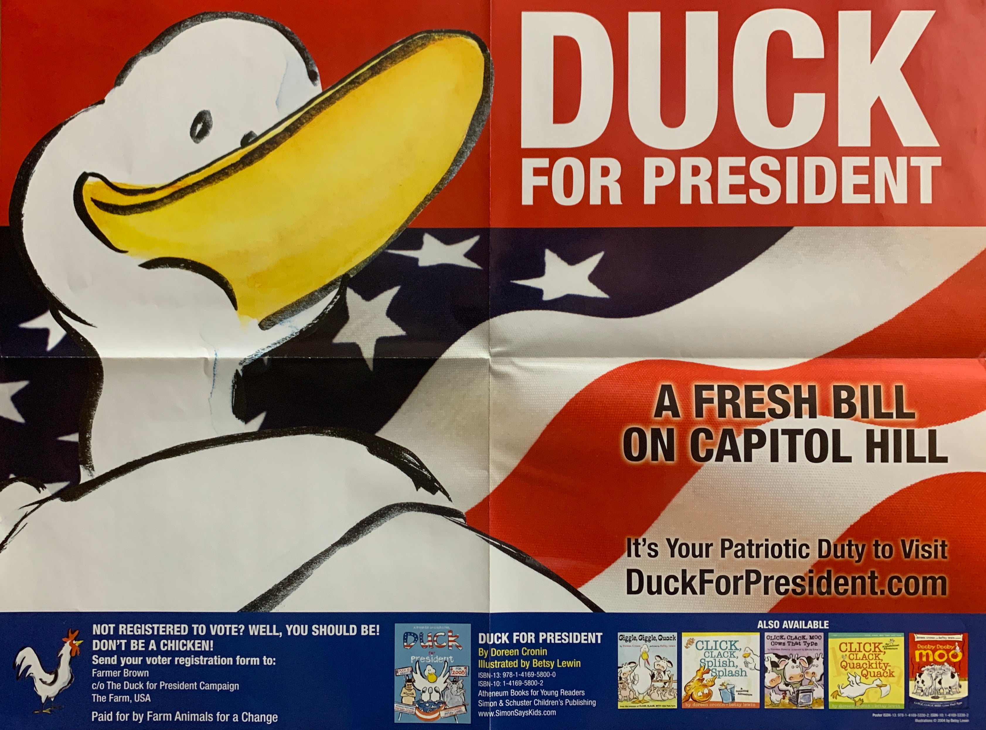 Duck for President - Funny Political Novel for Kids | Great for Classroom Reading & Election Learning
