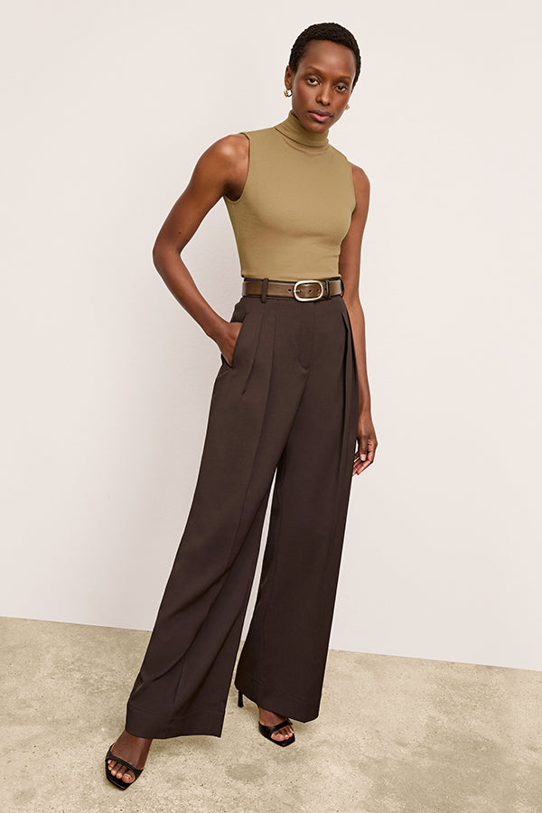Bia Pleated Women's Trousers - Breathable Air Twill Fabric for Office & Business Casual Wear | Perfect for Work, Travel & Formal Occasions