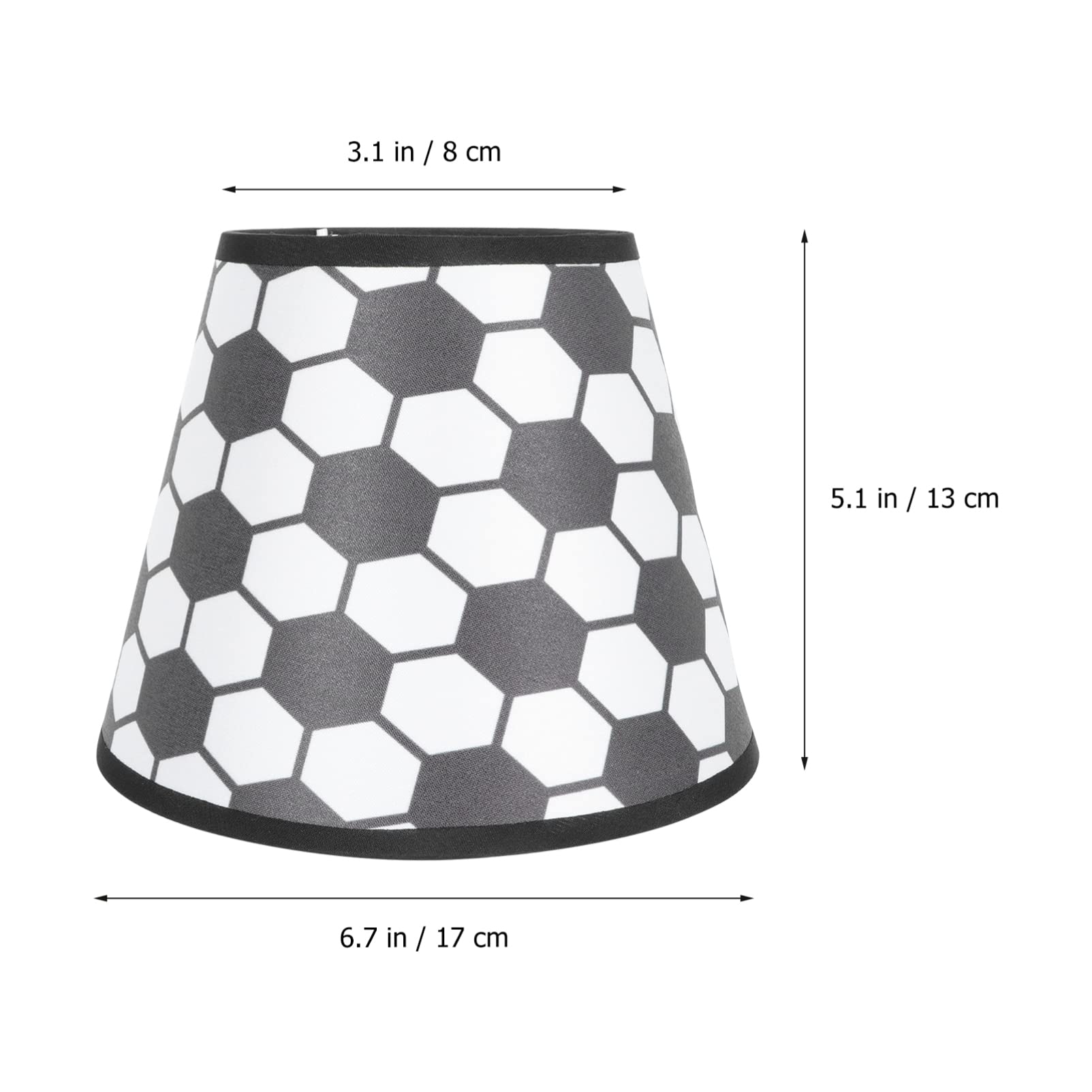 Beaupretty Barrel Lampshade Fabric Lamp Shade - Soccer Ball Pattern Hanging Light Cover for Table Lamp & Ceiling Light Decor | Perfect for Living Room, Bedroom, and Nursery Lighting
