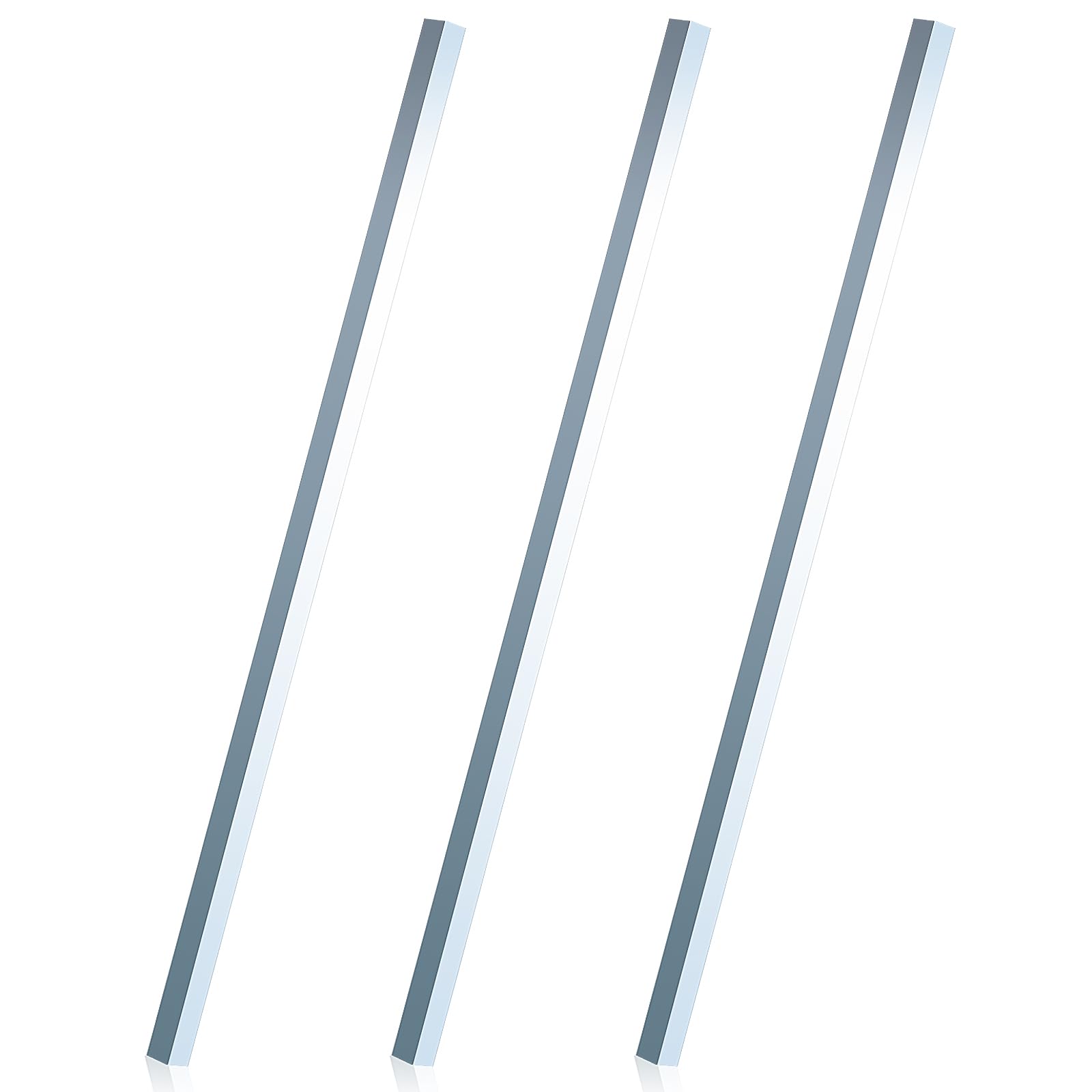 1/2 Inch Square Steel Bar Stock - Cold Drawn Zinc Coated Keyway Flat Metal (1/2