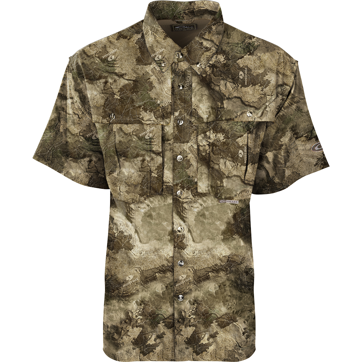 EST Camo Flyweight Wingshooter's Short Sleeve Shirt - Lightweight Hunting Shirt for Men - Breathable Camouflage Top for Outdoor, Shooting & Adventure Activities