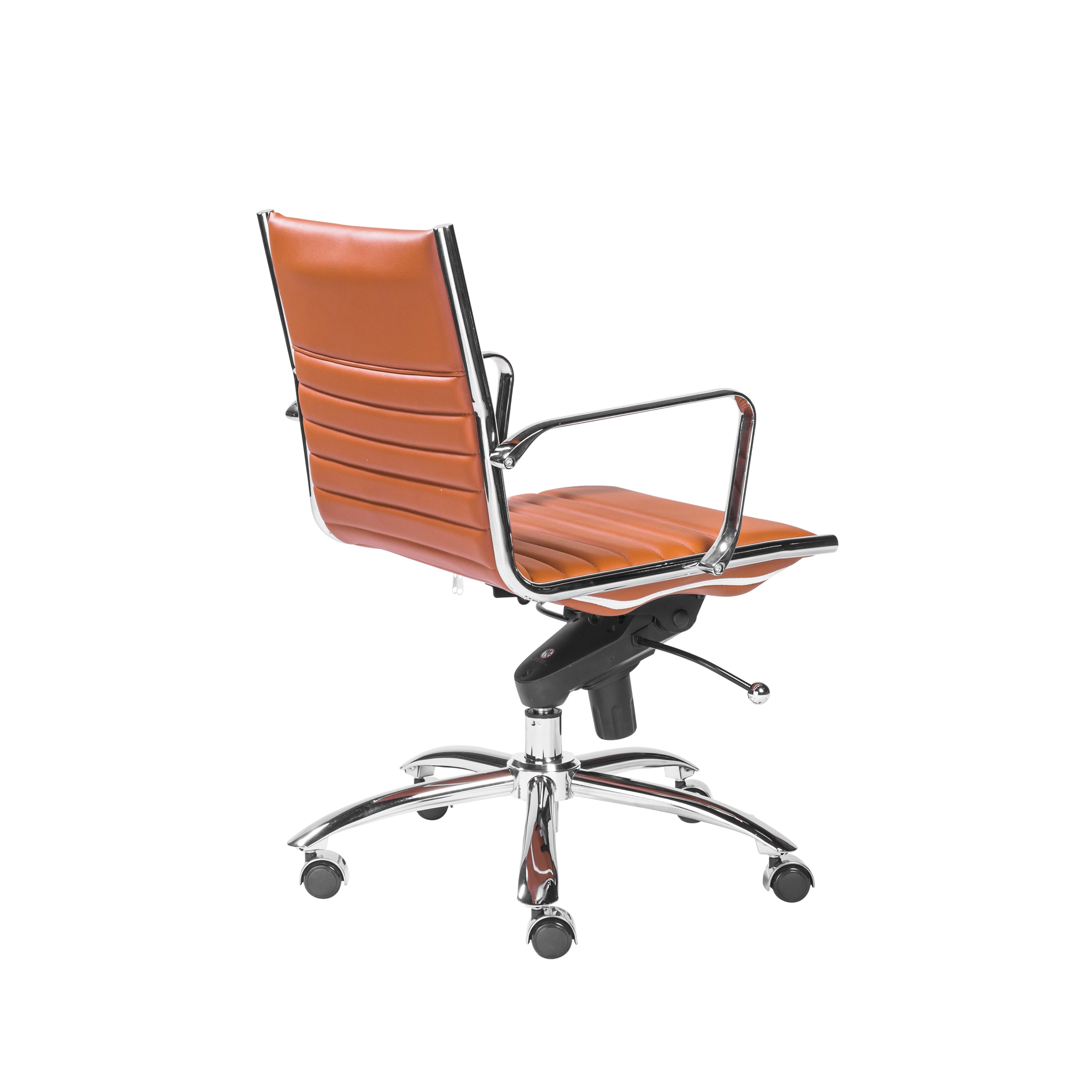 Dirk Low Back Office Chair with Chromed Steel Base - Ergonomic Mesh Desk Chair for Home & Office Workspaces - Perfect for Long Hours of Computer Work, Gaming, and Study Sessions
