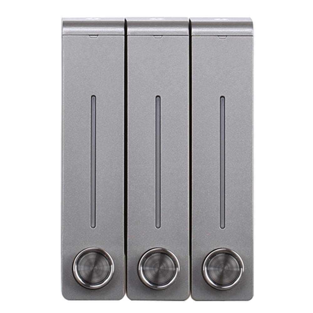 Premium Refillable Shower Dispenser - Single/Double/Triple Soap Dispenser for Bathroom, Hotel & Office - Holds Shampoo, Body Wash, Lotion & Hand Sanitizer - Ideal for Shared Spaces & Home Use