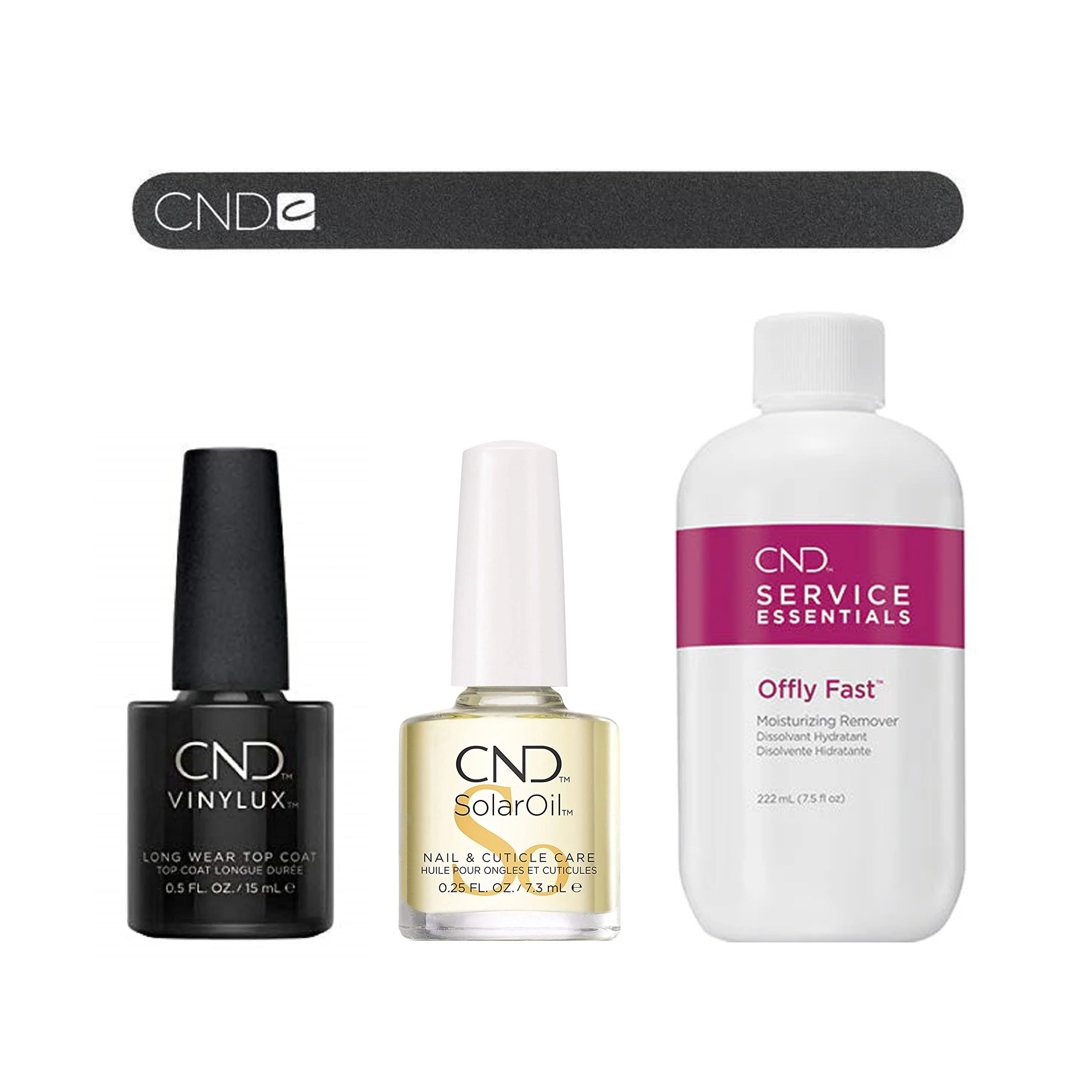 CND Lacquer Essential Kit - Professional Nail Polish Starter Set for Salon & Home Manicures - Perfect for DIY Nails, Gifts & Spa Days