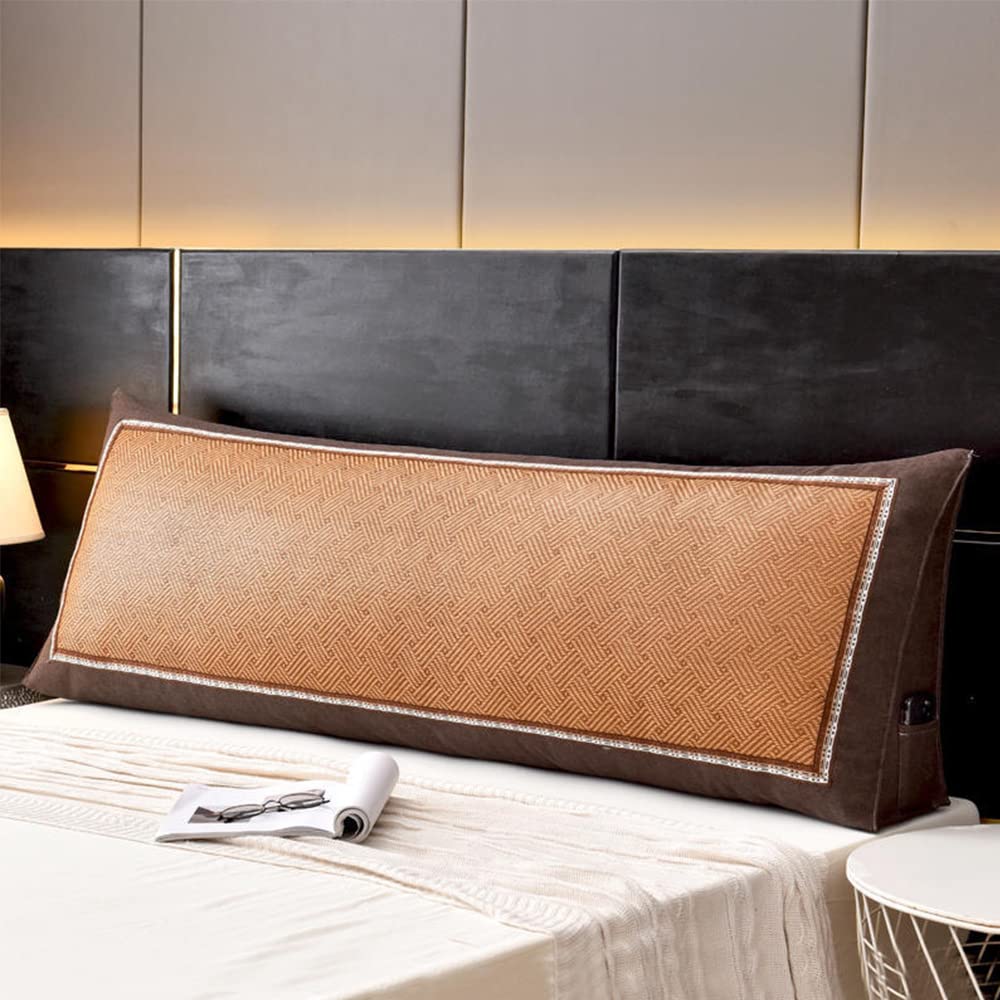 Triangular Headboard Pillow - Large Soft Wedge Cushion for Reading & Back Support (70