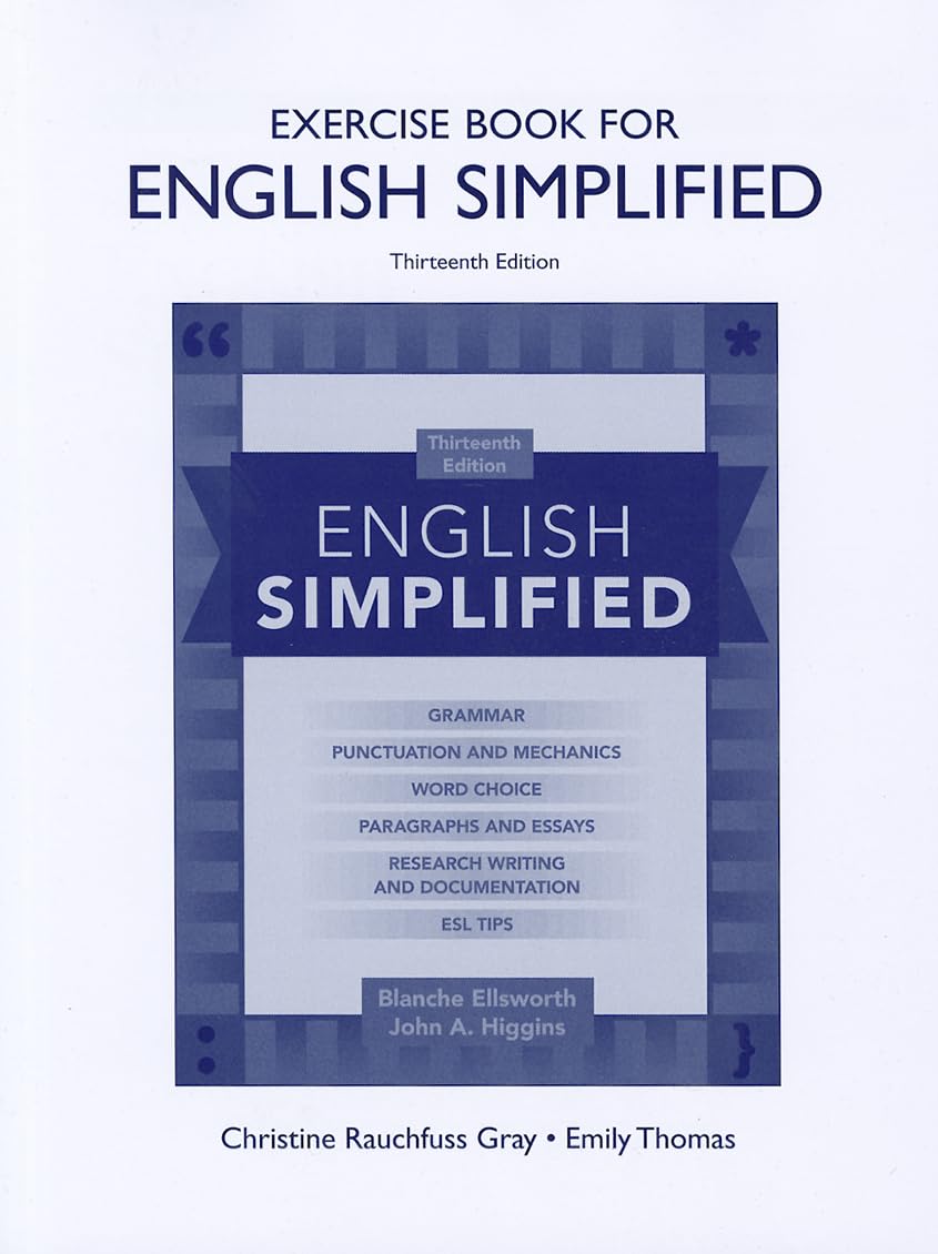 English Simplified: Exercise Book for Learning & Practice - Perfect for Students, ESL Learners & Self-Study at Home or School
