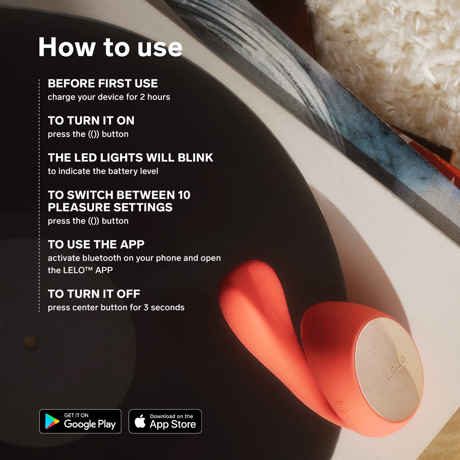 LELO IDA Wave Dual App Controlled Vibrator - 2 Powerful Motors & 10 Vibration Settings - Remote Control Couples Vibrator for Women - Black | Perfect for Long Distance Relationships & Spicing Up Intimate Moments