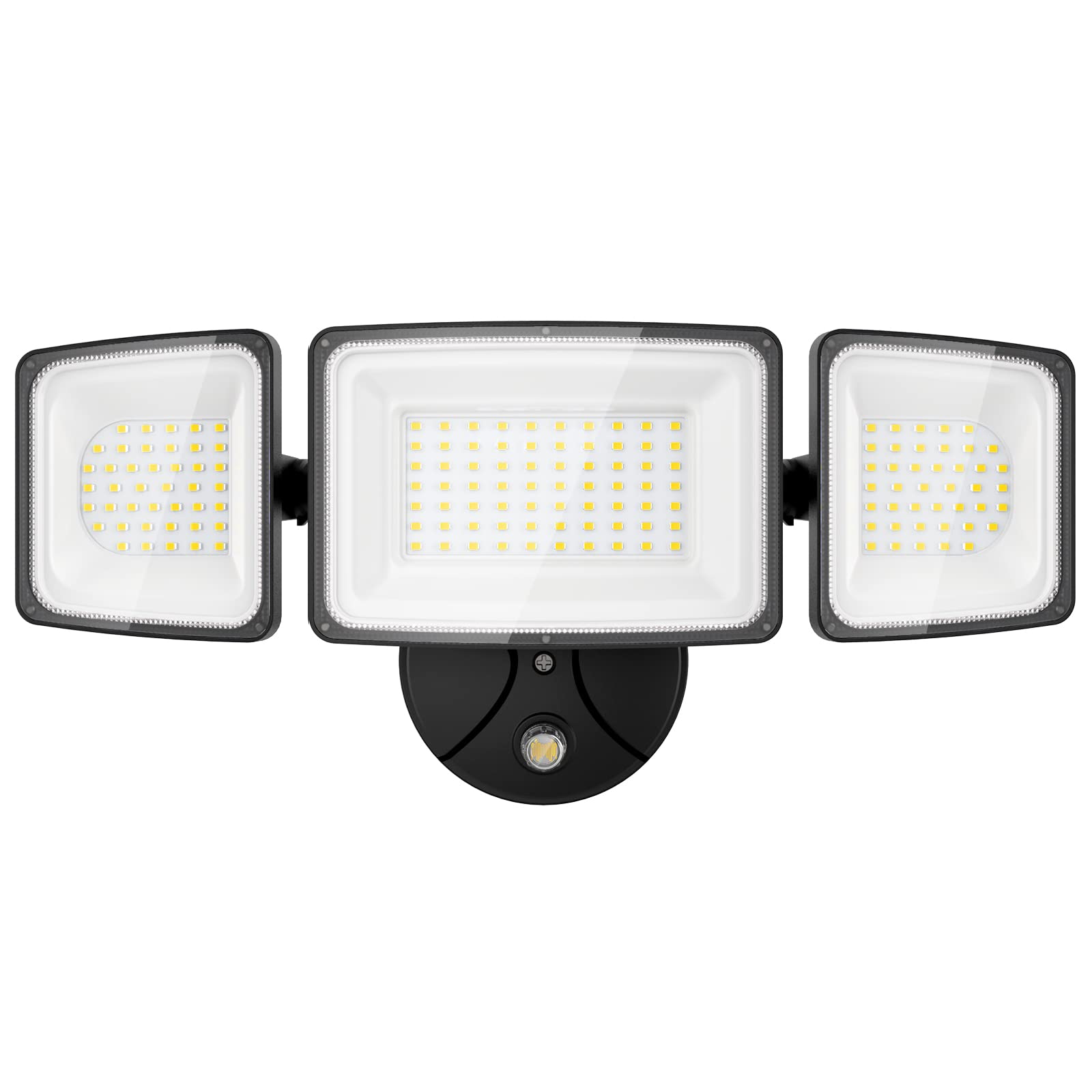 Onforu 60W & 100W LED Dusk to Dawn Security Lights - 6000LM-9000LM Outdoor Flood Lights with Photocell Sensor, IP65 Waterproof, 3 Adjustable Heads for Garage, Patio, Yard & Driveway Lighting