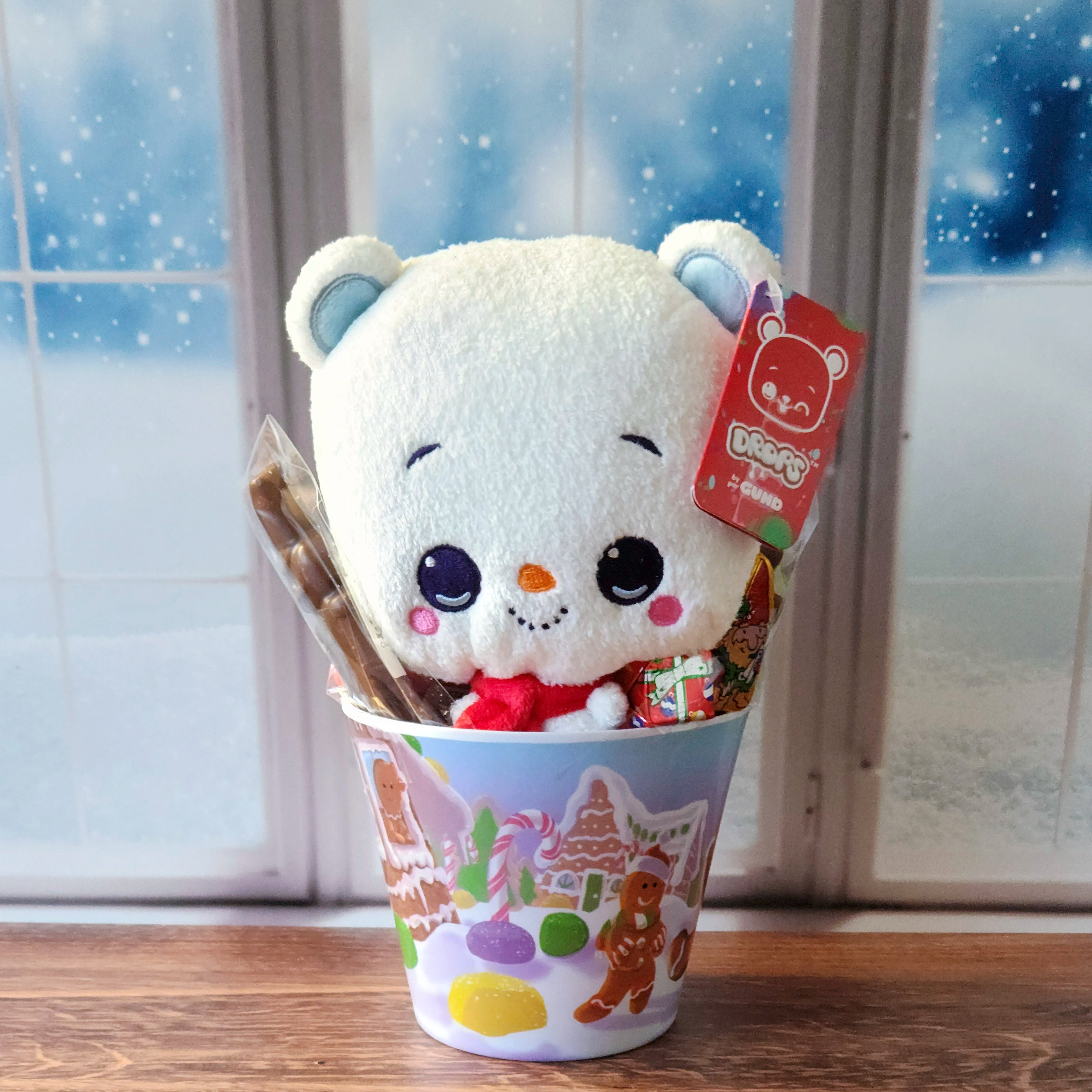 Holiday Gift Pail with Stuffed Animal - Perfect Christmas Stocking Stuffer & Birthday Present for Kids